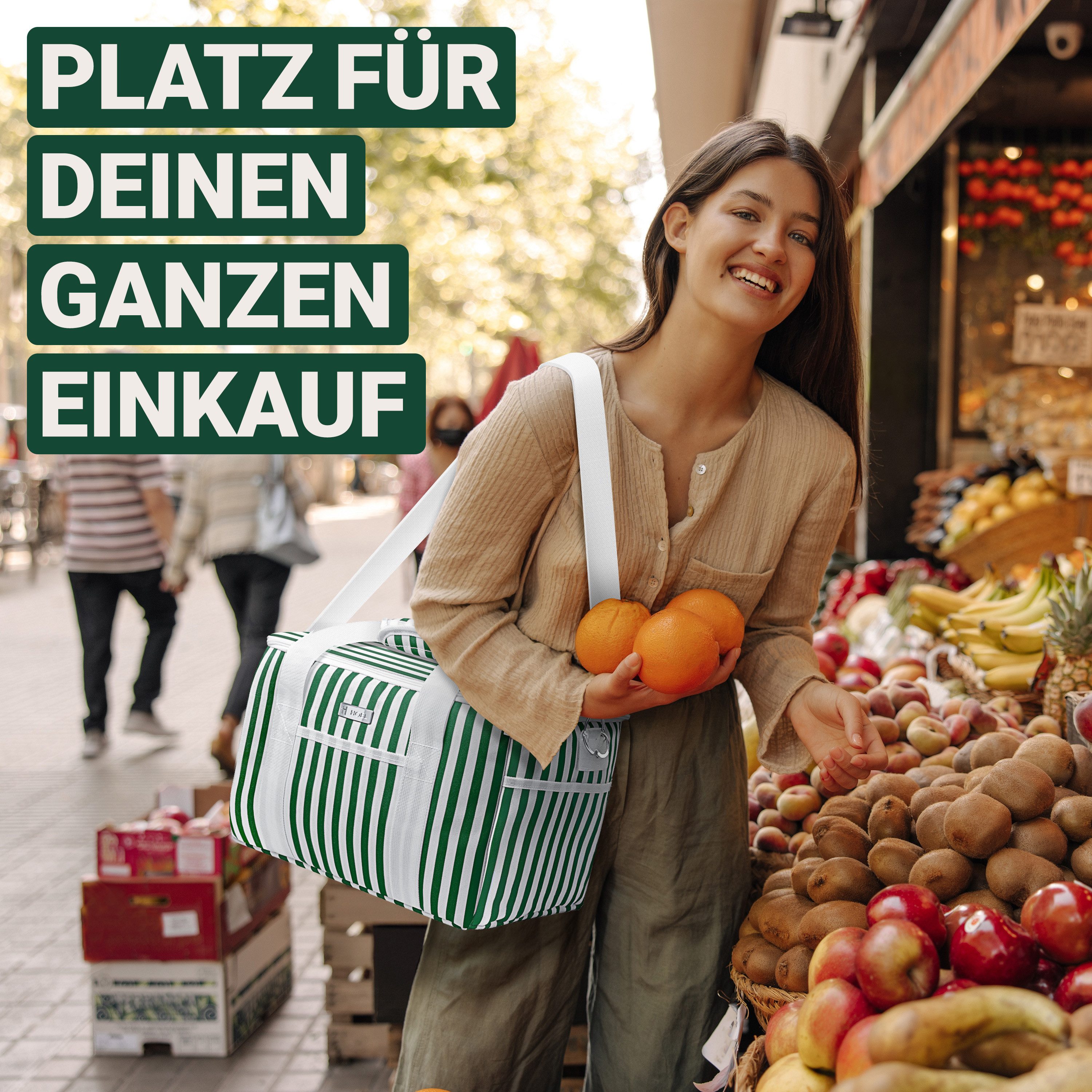 HOEL Kühltasche HOEL Kühltasche klein 20L & Gross 30L - Isoliertasche - Lunchtasche – Bild 3 von 5