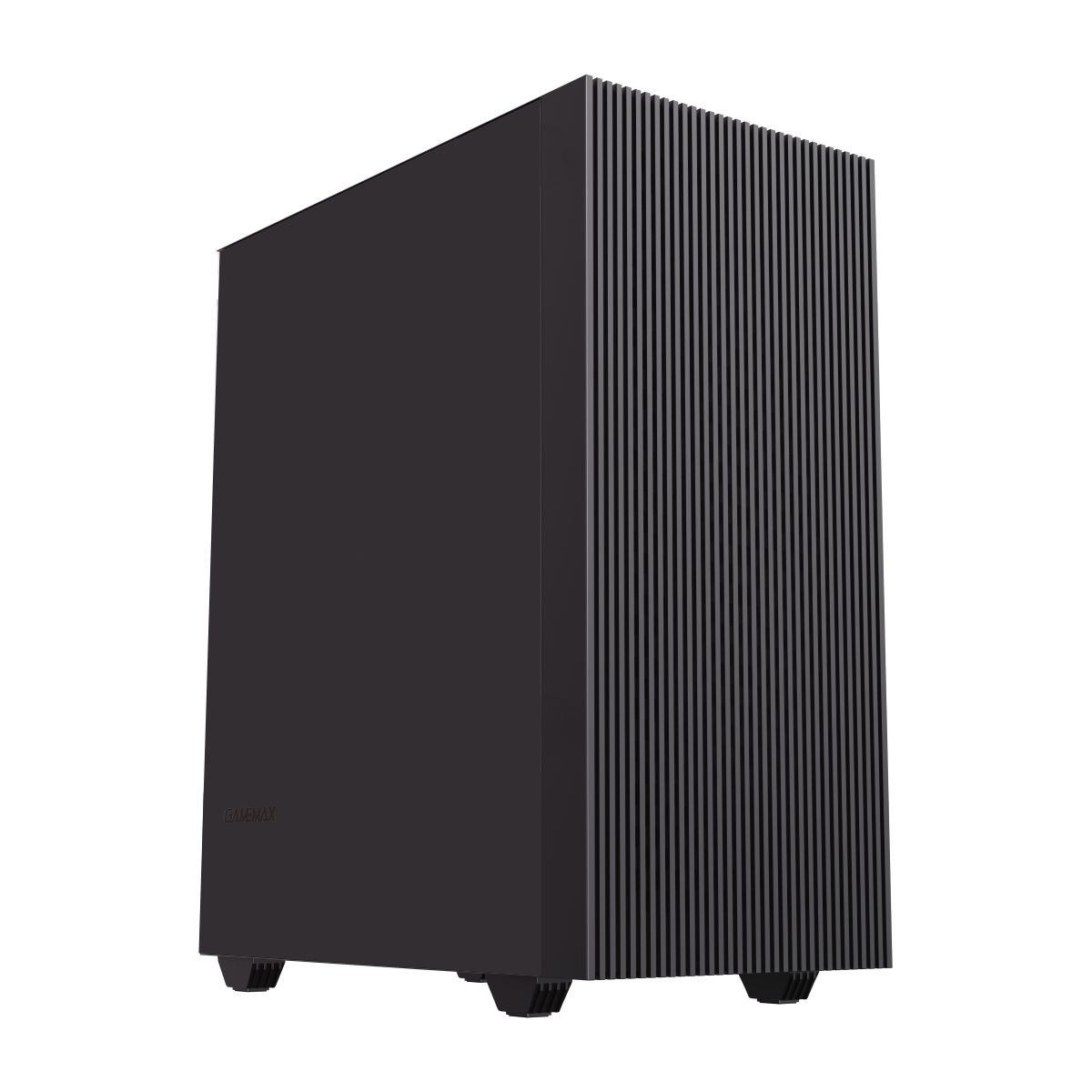 GAMEMAX PC-Gehäuse Edge, Mini-Tower, 2x USB 3.0, 1x USB 2.0, 1x Mikrofon, 1x Audio, schwarz