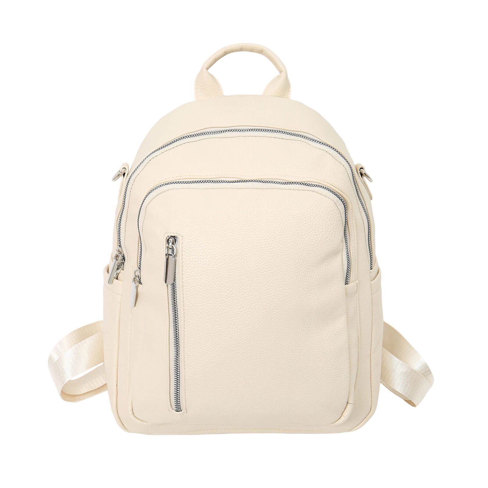Leoberg Rucksack 316000, Rucksack 2-in-1 unifarben - Tasche Schultertasche Handtasche Rucksack