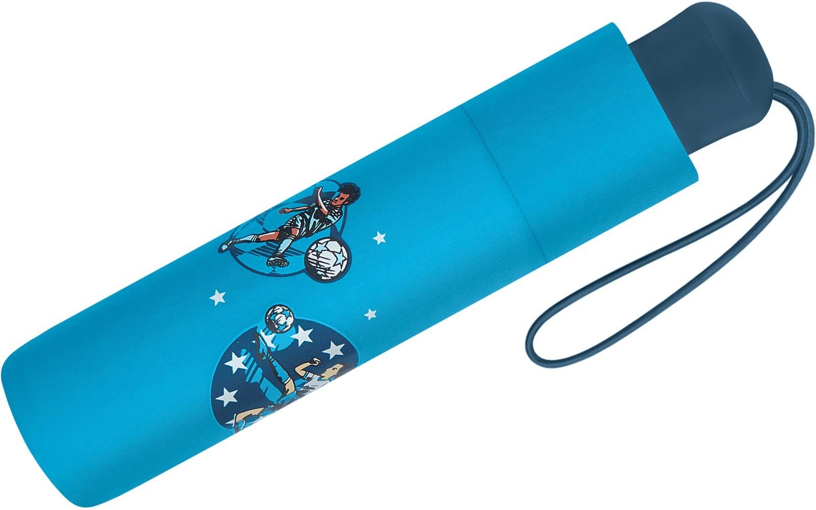 Scout Taschenregenschirm Super Champion - Mini Kinderschirm, extra leicht für Kinder gemacht, reflektierend und bedruckt