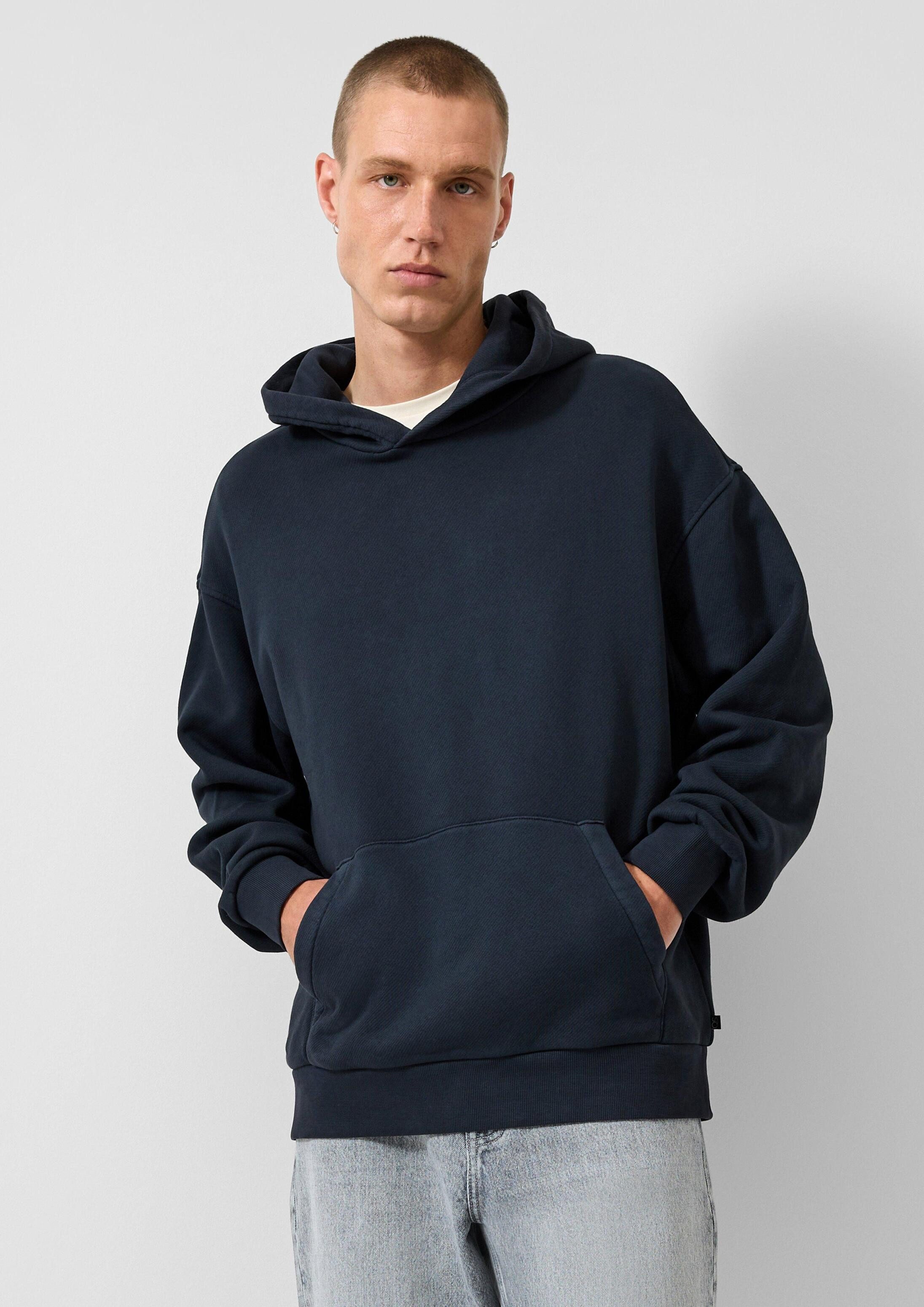 QS Sweatshirt Sweatshirt Hoodie mit Rückenprint