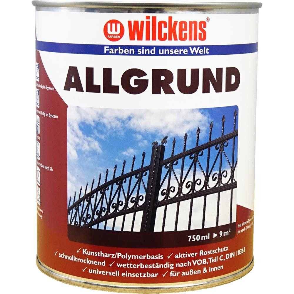 Wilckens Farben Rostschutzgrundierung Allgrund, Grau, 750 ml