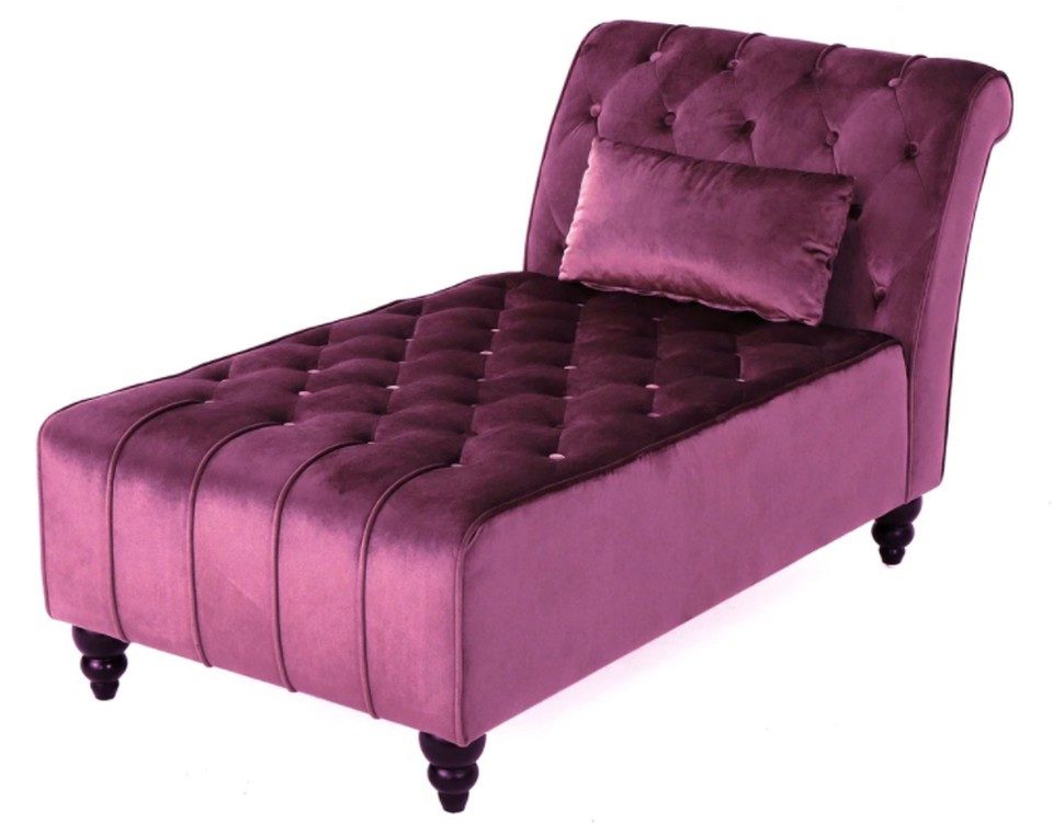 Xlmoebel Relaxliege Lila Chaiselongue Liege im modernen Design für das Wohnzimmer, 1 Teile, Made in Europa