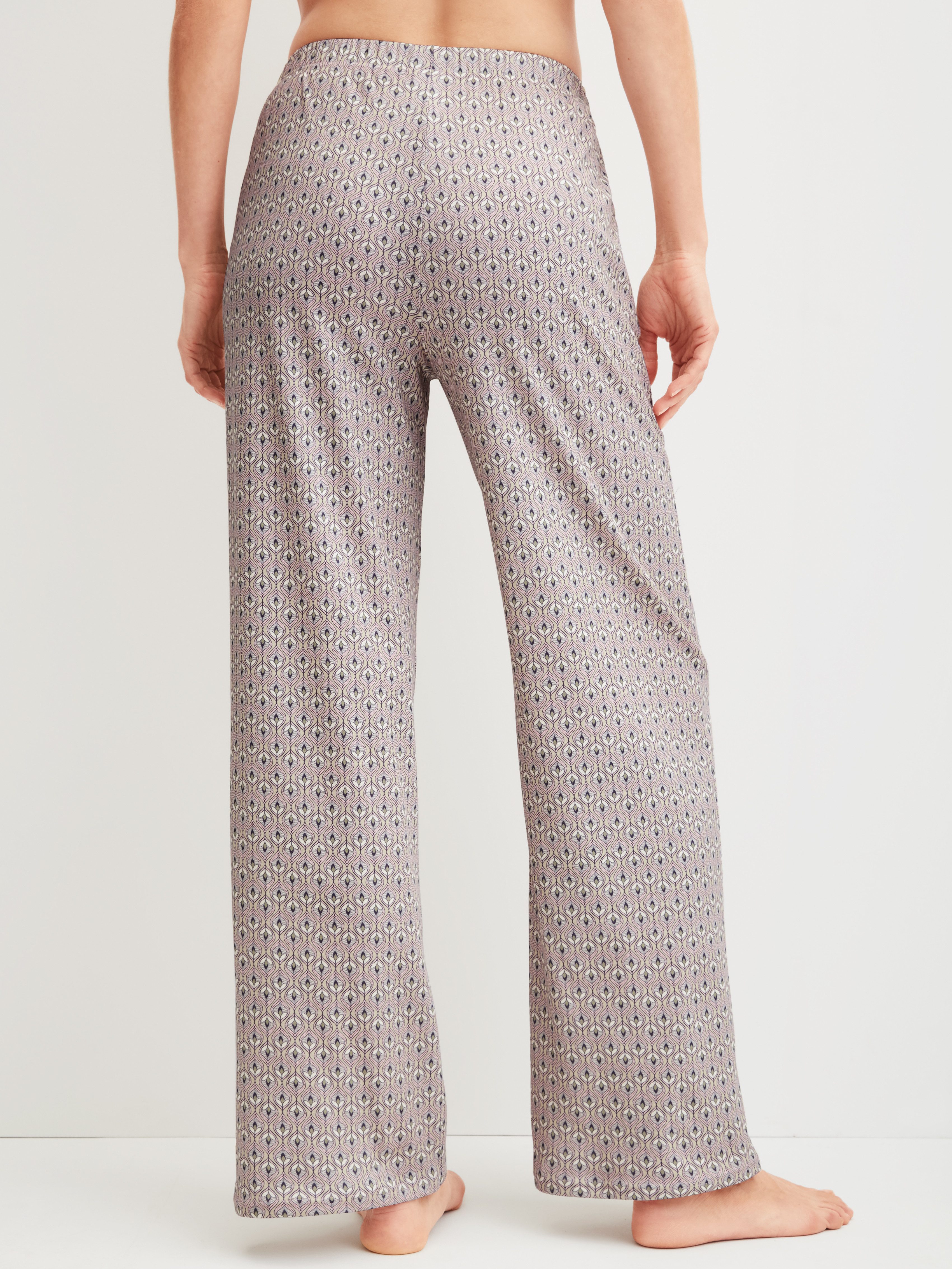 CALIDA Pyjamahose Favourites Arts mit seitlichen Taschen und weicher Interlock-Qualität