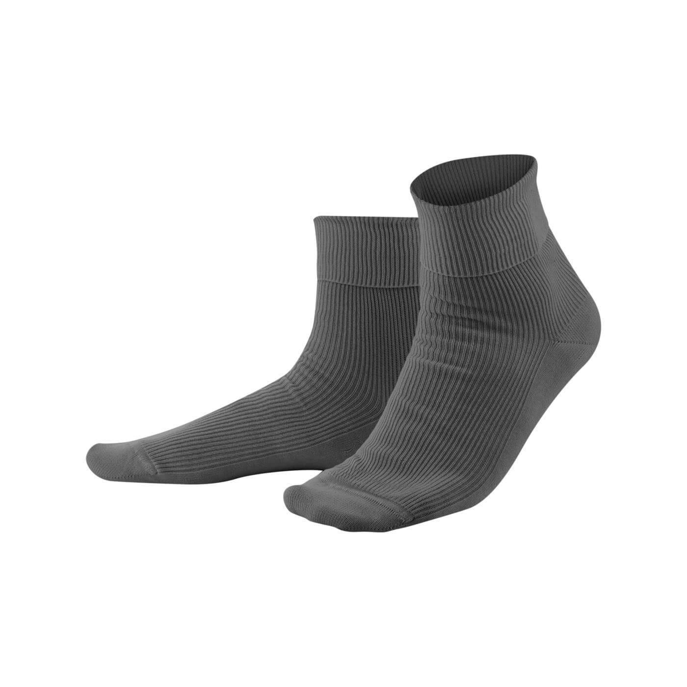 LIVING CRAFTS Socken Oberseite und Schaft aus besonders elastischem Rippstrick Dark Grey