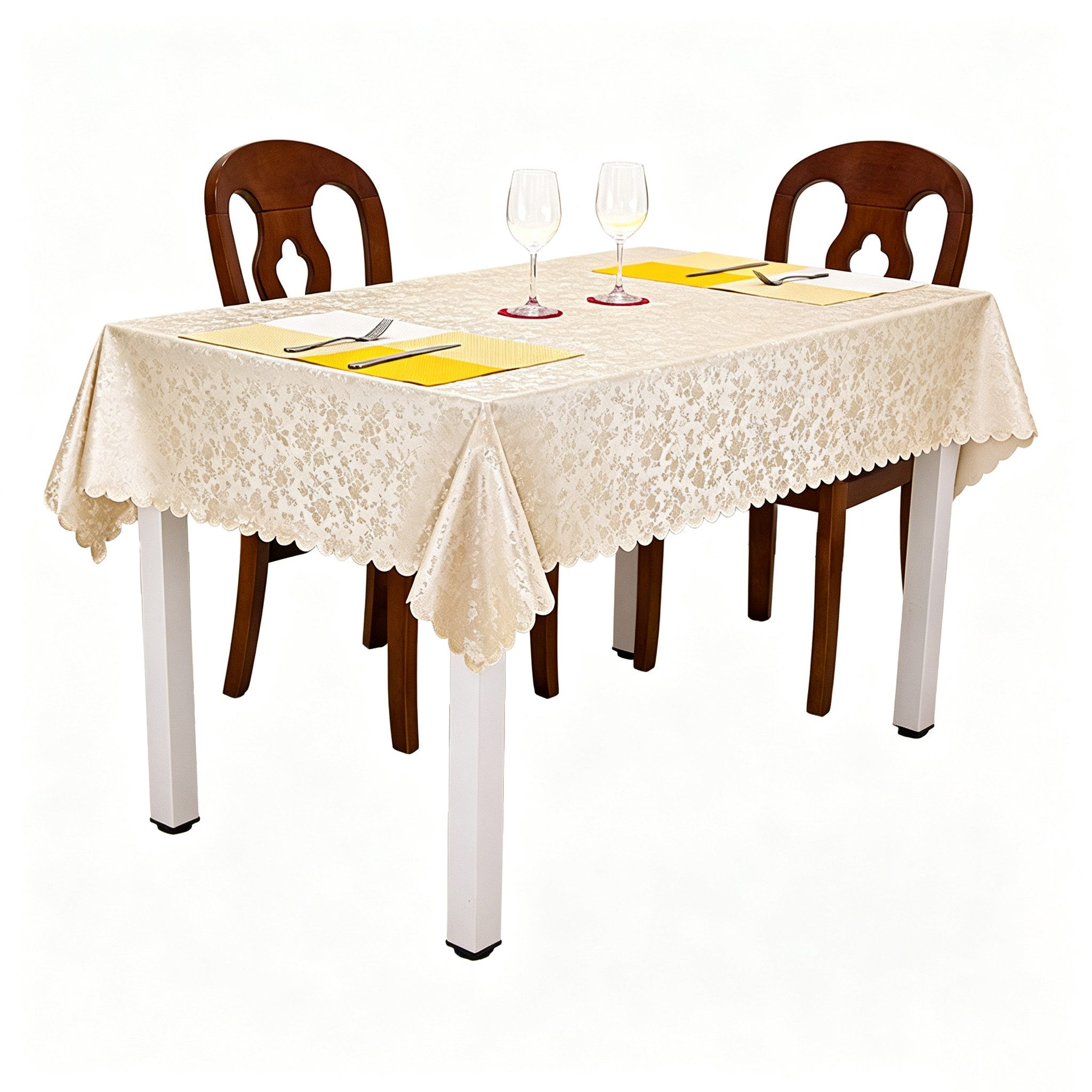 Toomoke Tischdecke Abwaschbar Tischdecke Rechteckig 140 x 100 cm Für Küche Party Hochzeit, Tischdecke wasserdicht für Party, Draussen, Ostern, Frühling, Sommer
