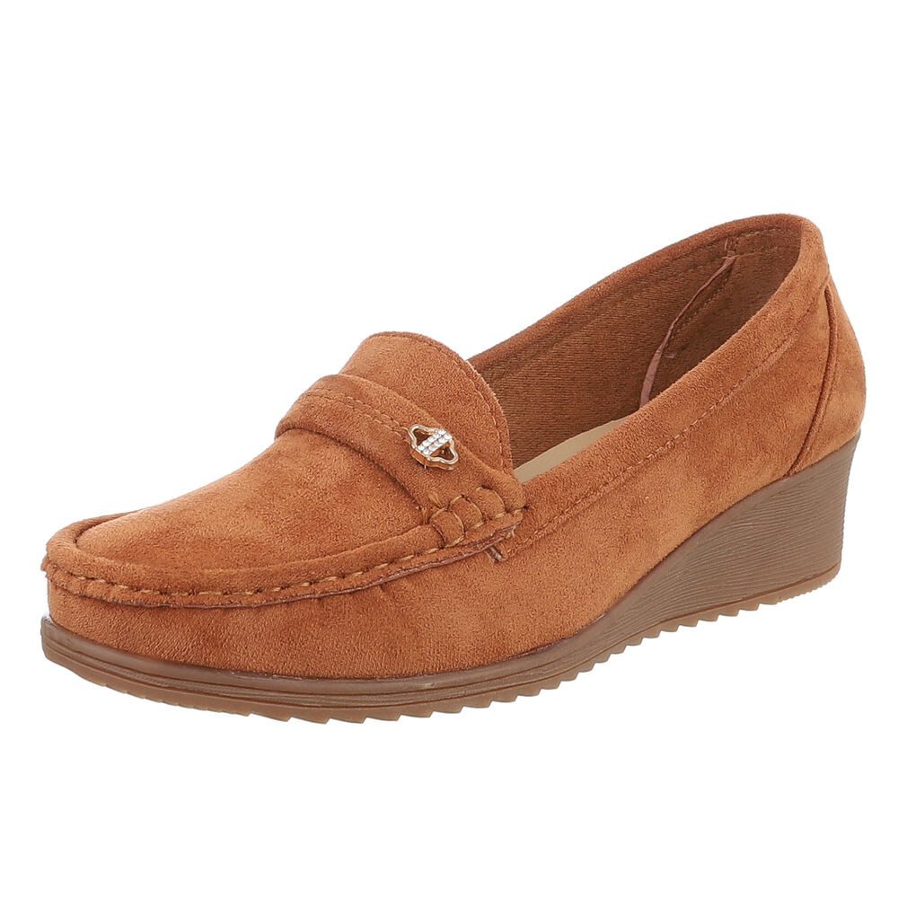 Ital-Design Eleganter Damen Slipper mit Wedge-Sohle und Details Slipper (90 günstig online kaufen