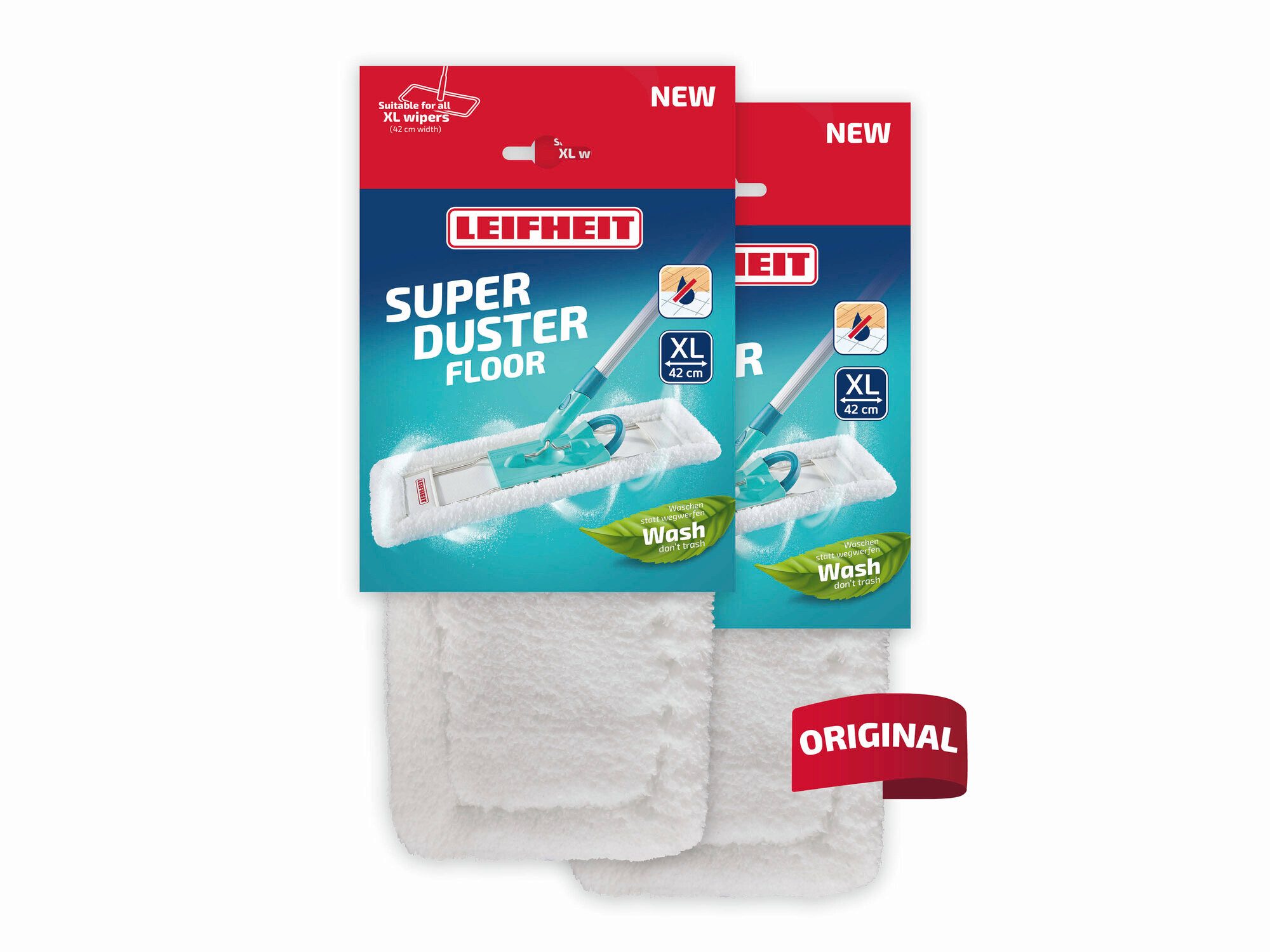 Staubbezug SUPERDUSTER Floor XL 2er Set Wischbezug