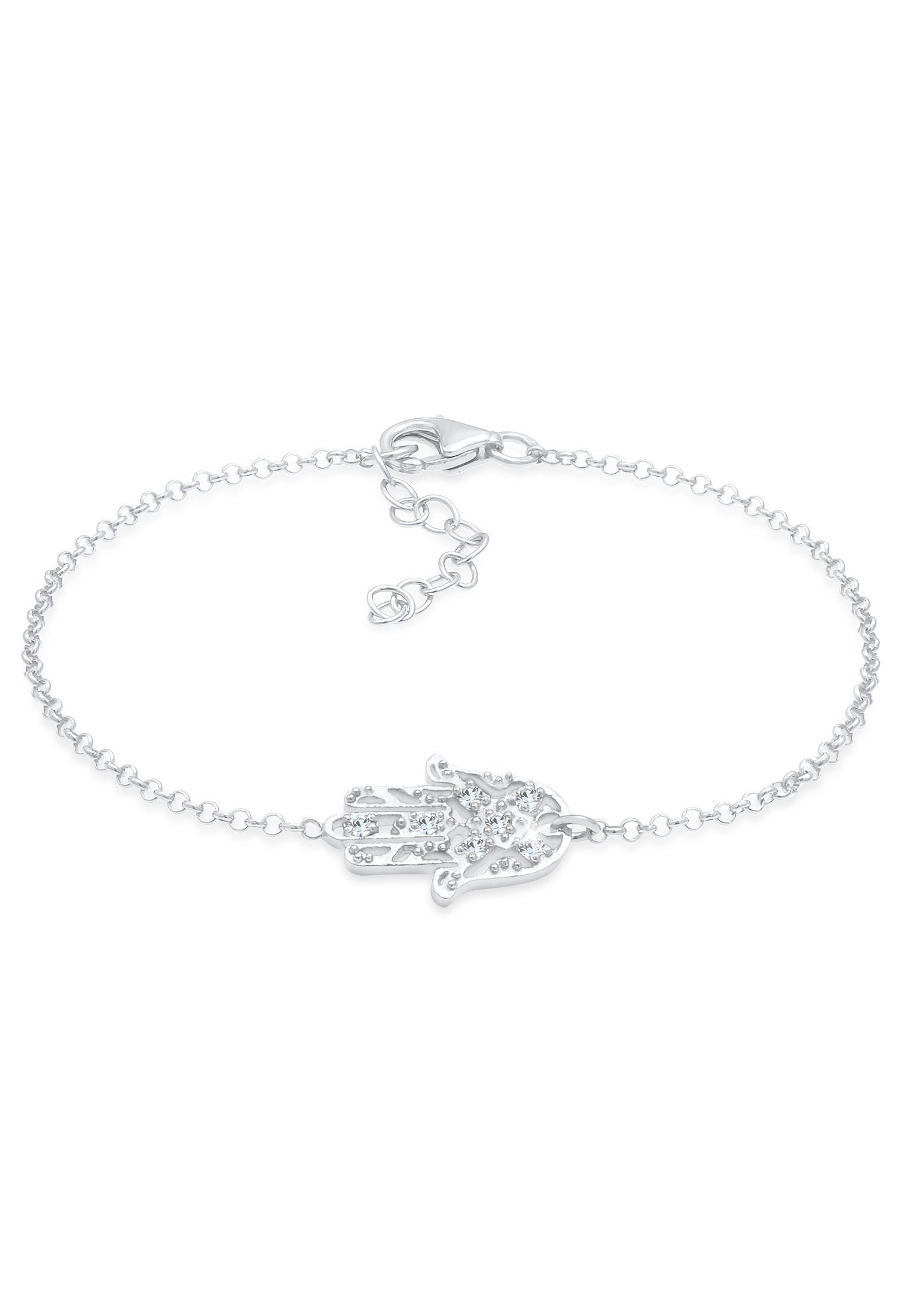 Elli Armband Hamsa Fatimas Hand Kristalle 925 Silber, Hamsa Hand | Armbänder