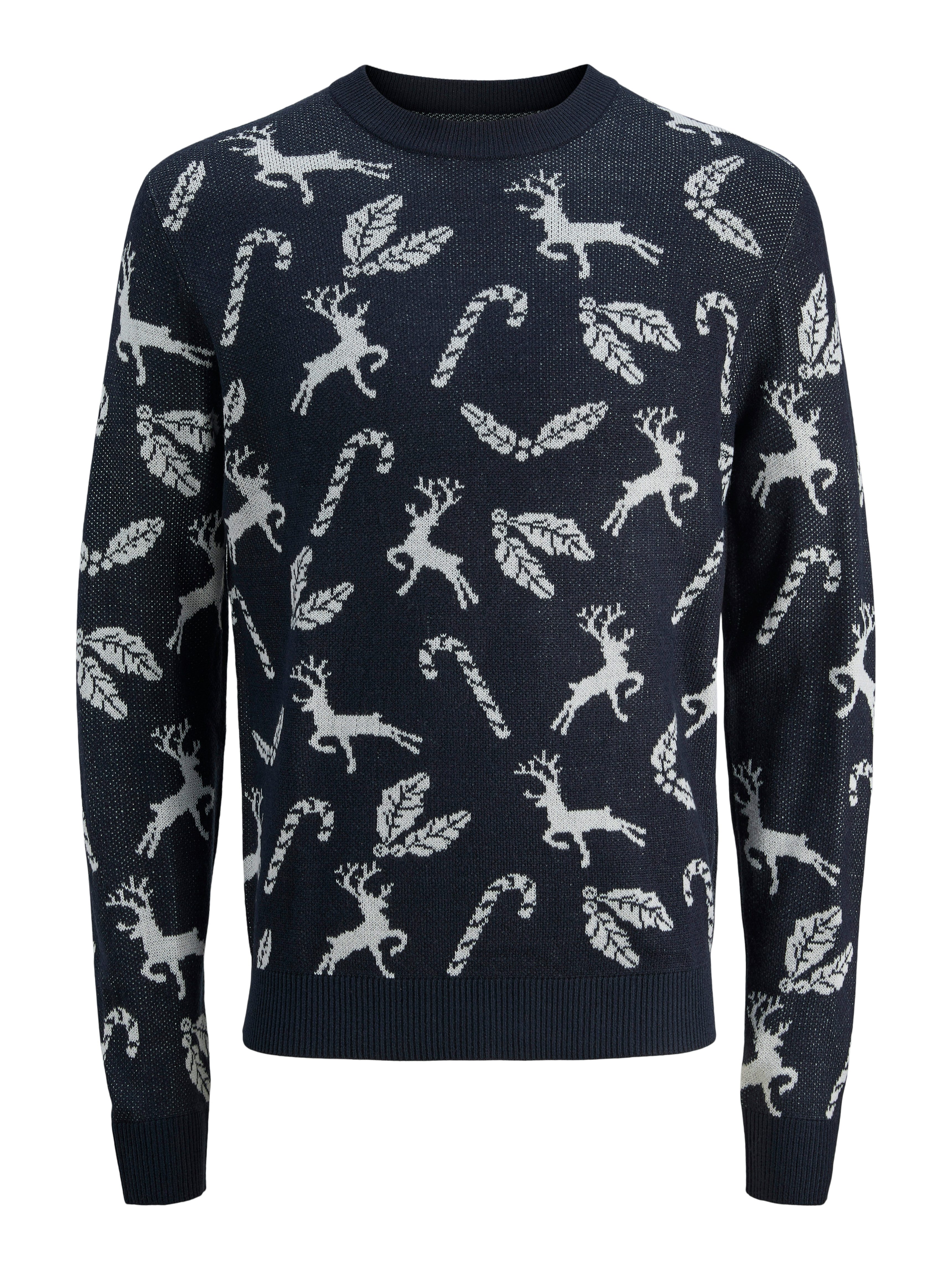 Jack & Jones Junior Weihnachtspullover JJXMAS ANDREW KNIT CREW NECK JNR