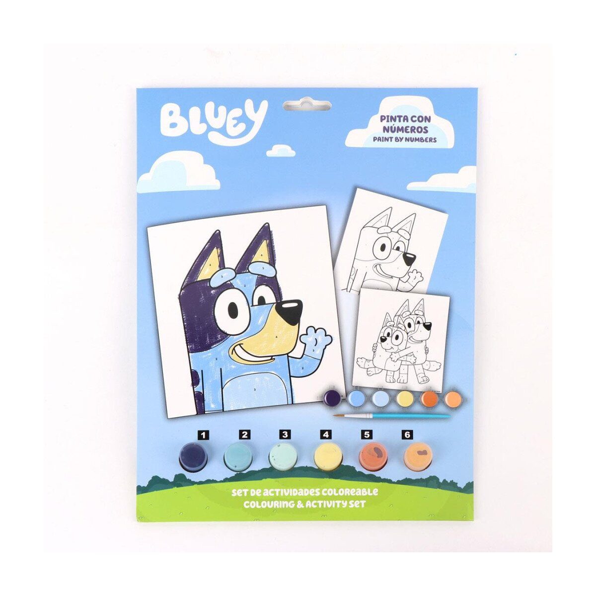 Bluey Kreativset Bluey Malset nach Zahlen Kinder Bastelset Kreativset malen