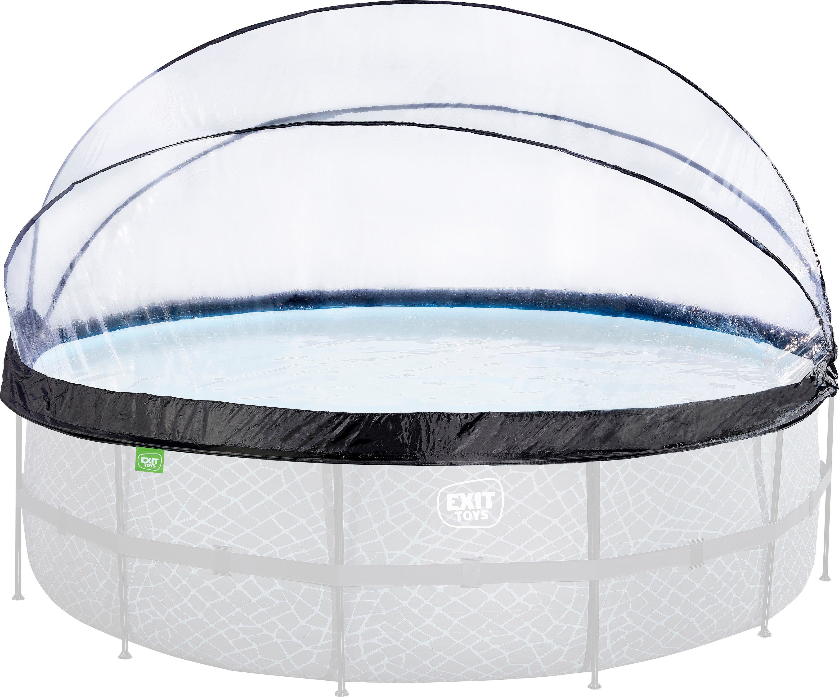 EXIT Poolverdeck multifunktionale Abdeckung zum Aufklappen, geeignet für Framepools
