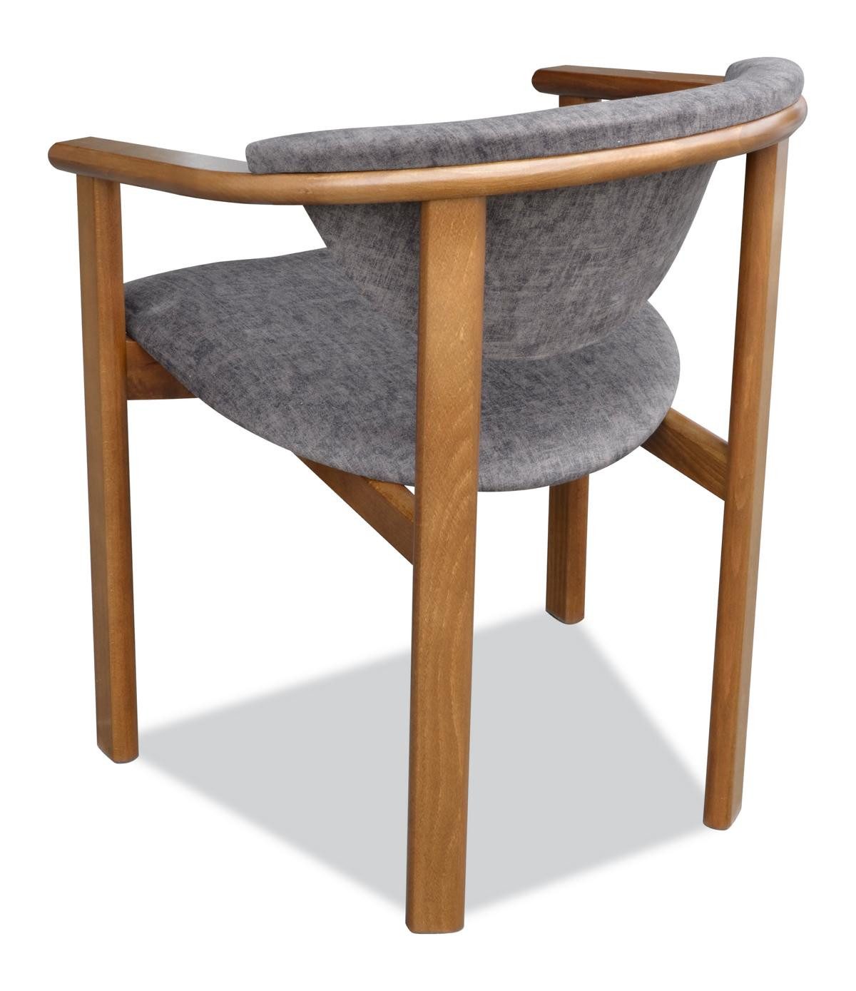 JVmoebel Armlehnstuhl Grauer Lounge Sessel, Polster Sofa für gemütliche Abende, Made in Europa