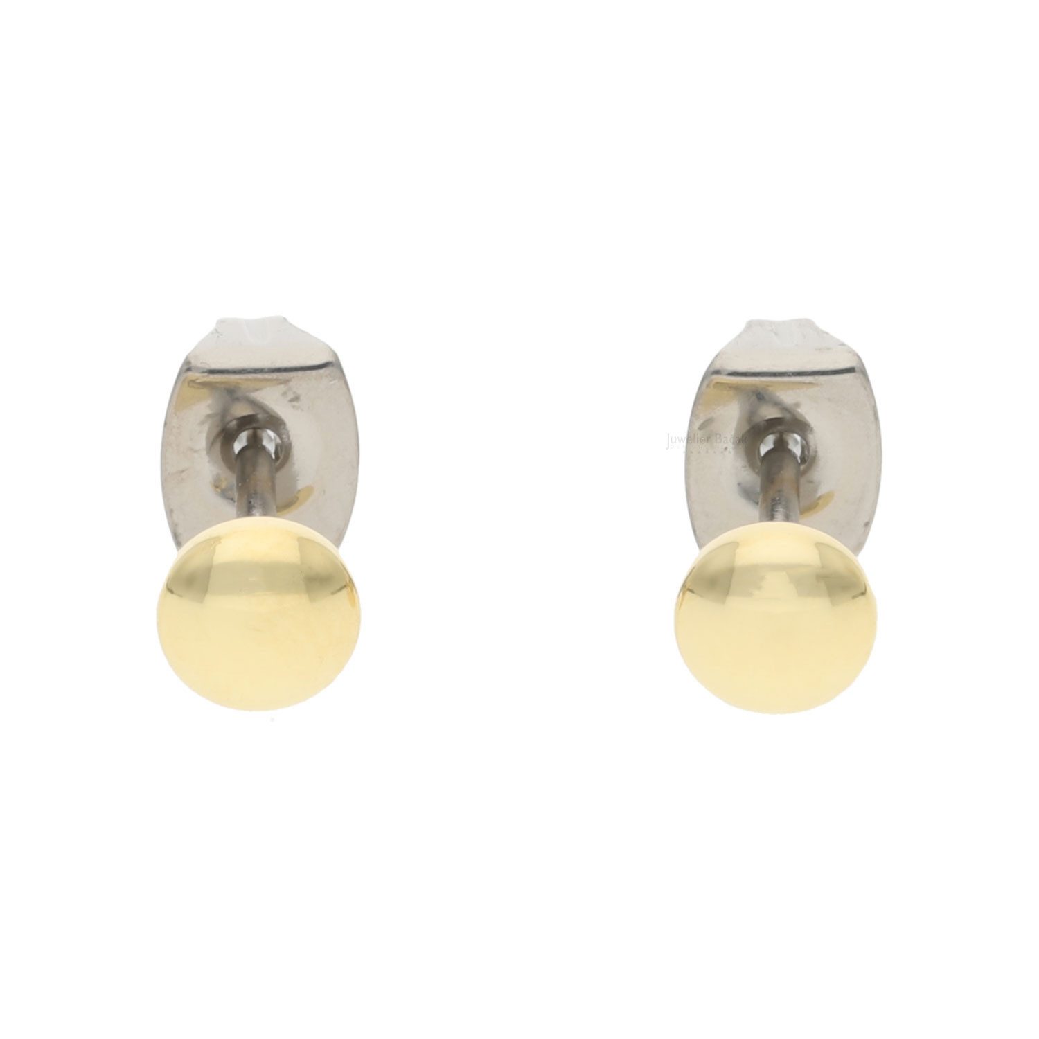 Boccia Paar Ohrstecker Boccia Ohrstecker 05013-02 Titan, vergoldet (kein Set, 2-tlg., inkl. edelm Schmucketui)