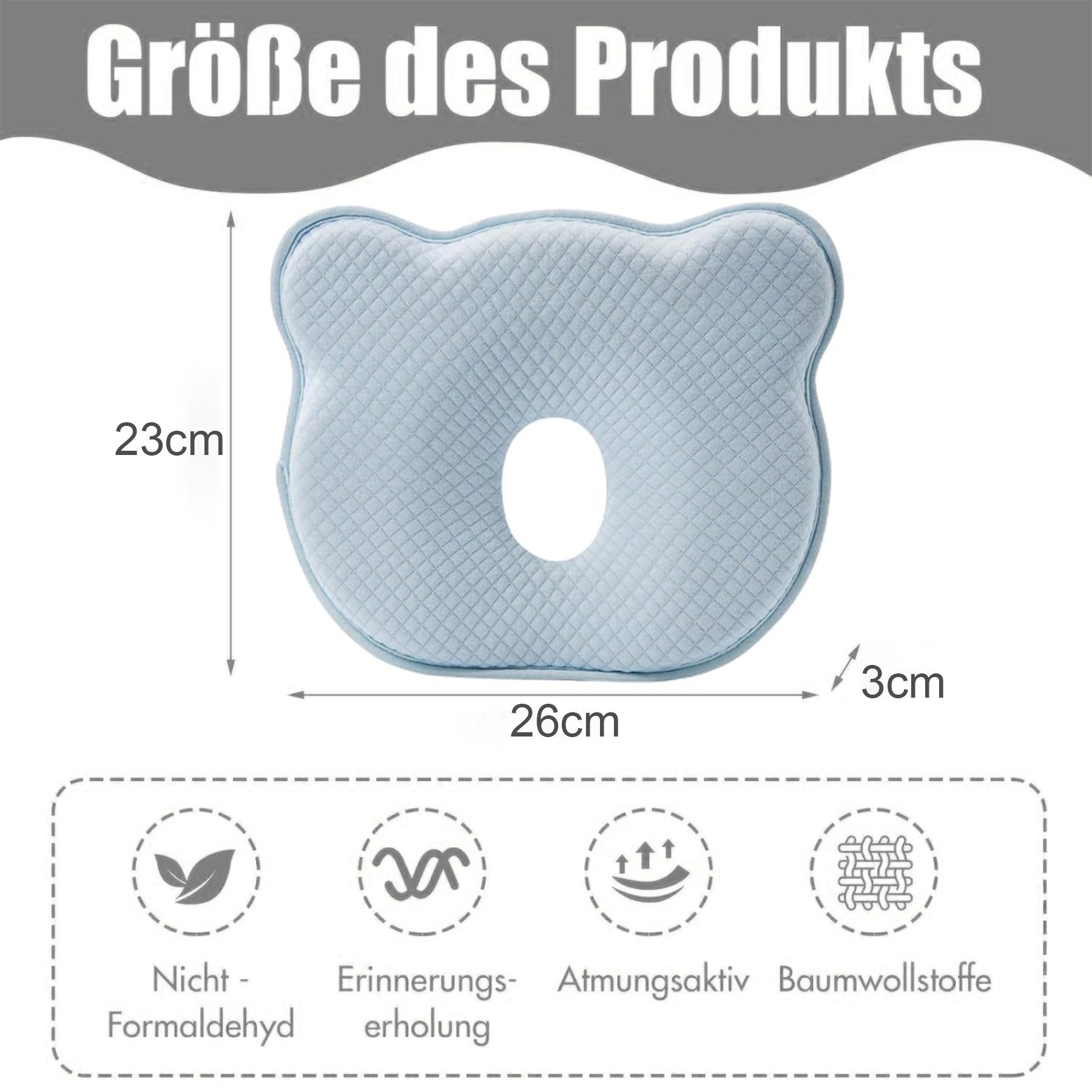 Mutig Babykissen Kopfkissen Neugeborene Memory Foam,Reisekissen günstig online kaufen