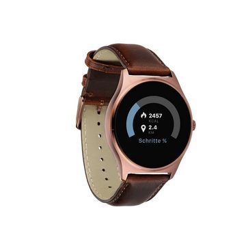 XLYNE QIN XW PRO Smartwatch (3,9 cm/1,22 Zoll, iOS und Android) Herren Smartwatch mit hochwertigem Armband und magnetischem Ladekabel, 3 teilig: Uhr, Armband, Ladekabel, Puls- & Blutdruck, Anruf- & Nachrichtenanzeige, 100 Std Akku