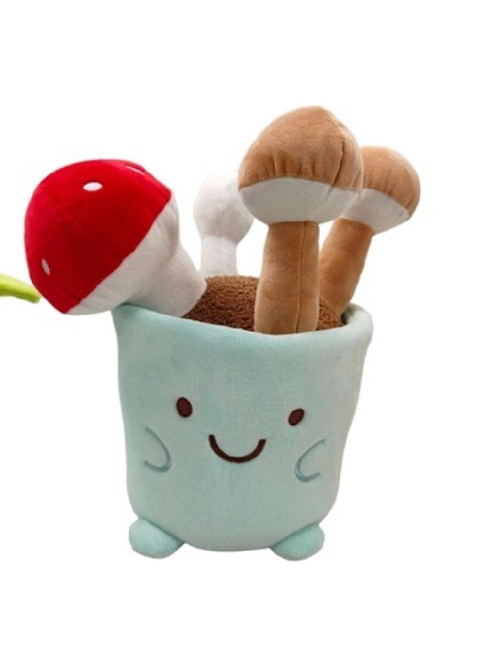Carbotex Bodentürstopper Bodentürstopper Dekofigur Plüsch Tulpe Pilze Sansevieriapflanze