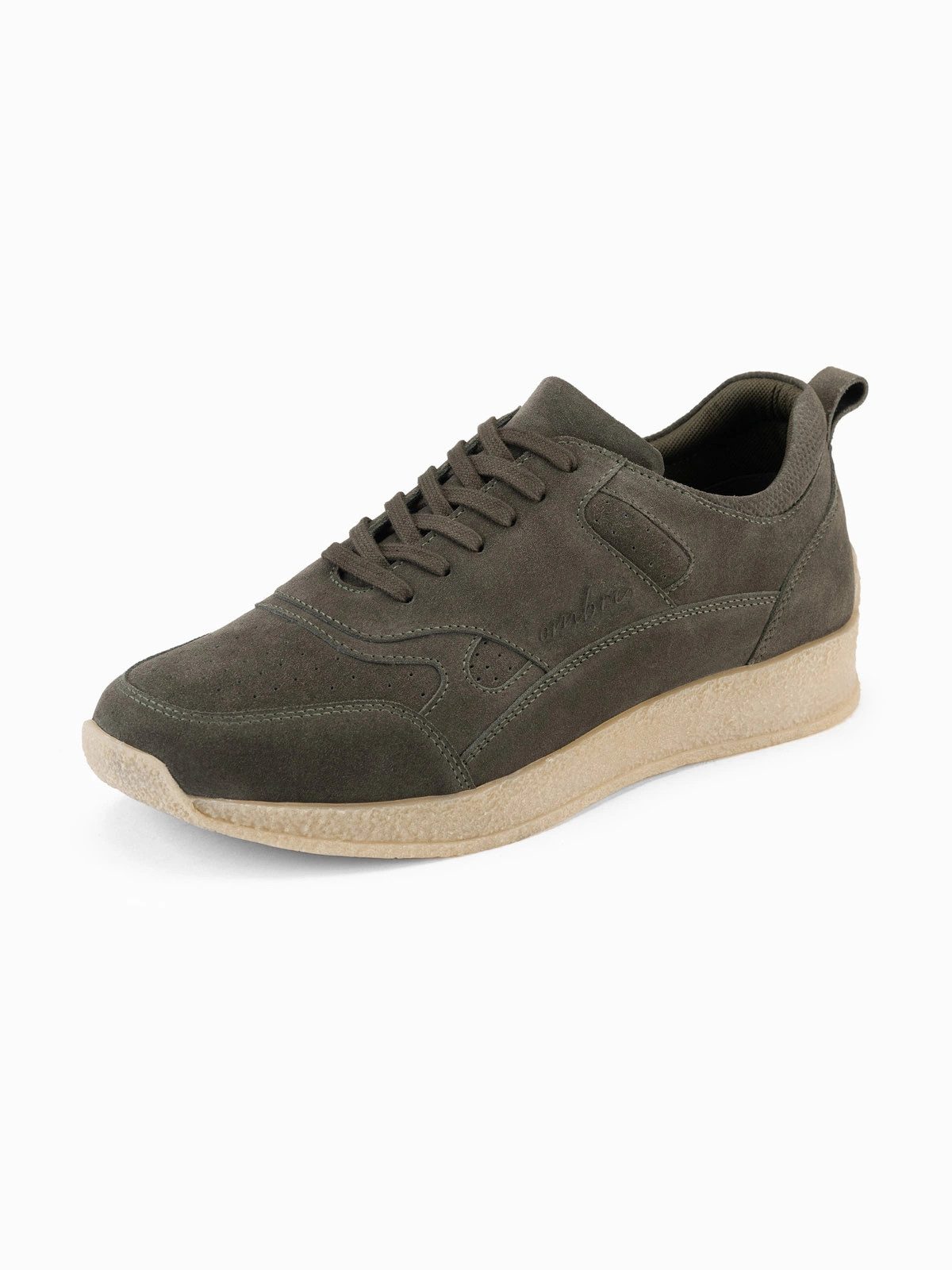 OMBRE Leichte, sportliche Herren-Sneaker aus Wildleder Sneaker atmungsaktives Mesh-Innenfutter