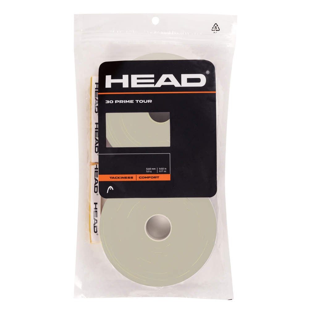 Head Griffband Overgrip Prime Tour 0.6 mm (Komfort, Griffigkeit) grau 30er