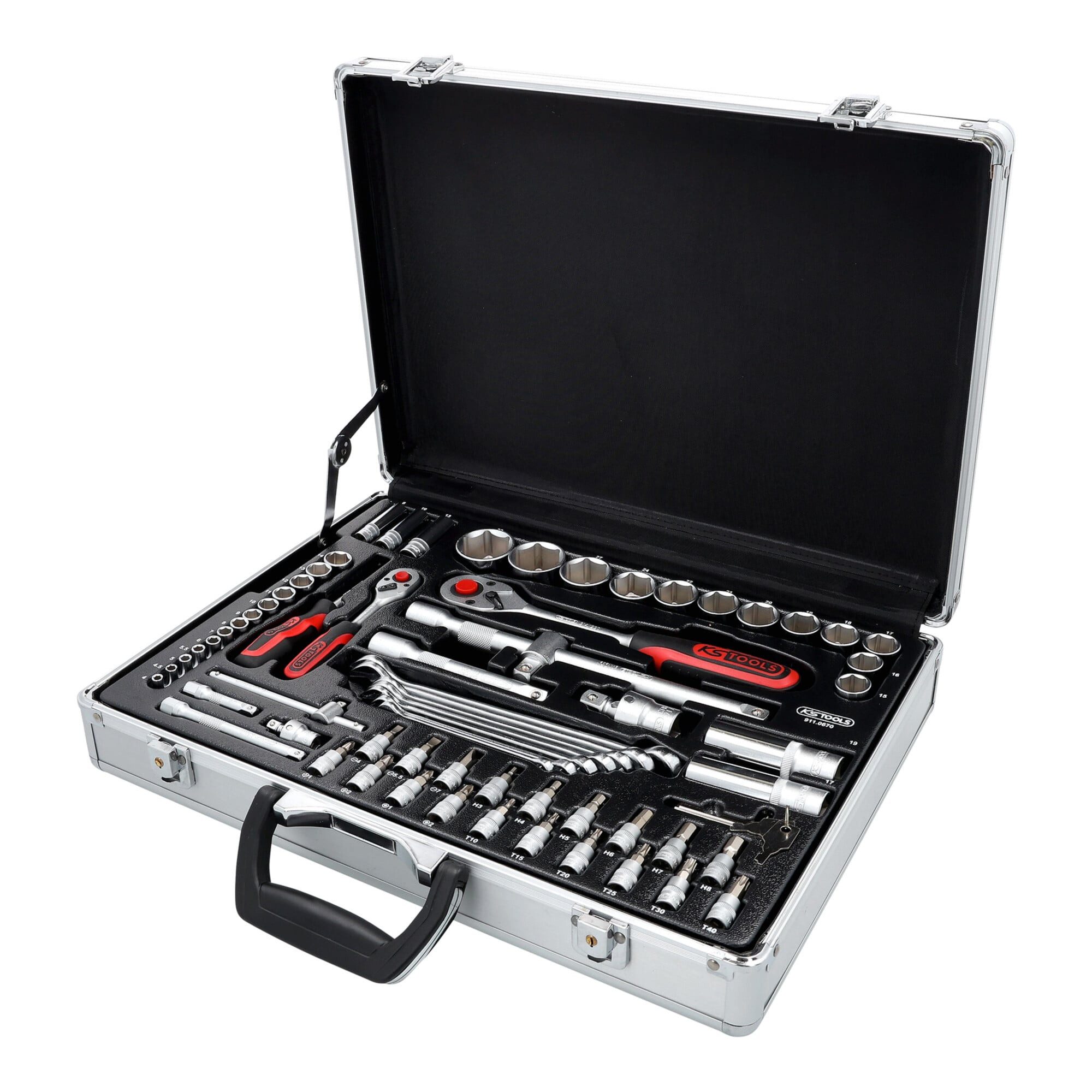 KS Tools Steckschlüssel KS Tools 1/4" +1/2" Steckschlüssel-Satz, 70-teilig