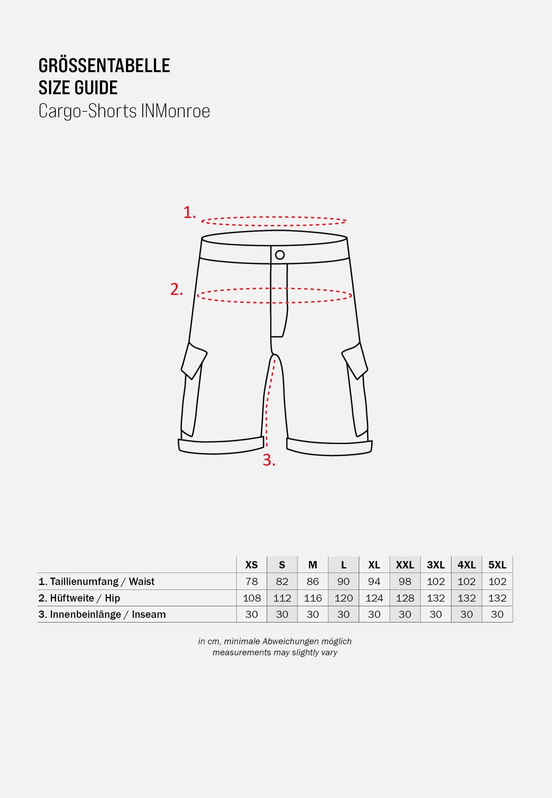 Indicode Cargoshorts Herren Monroe Cargo Cargo Shorts Herrenshorts mit 6 Taschen inkl. Gürtel