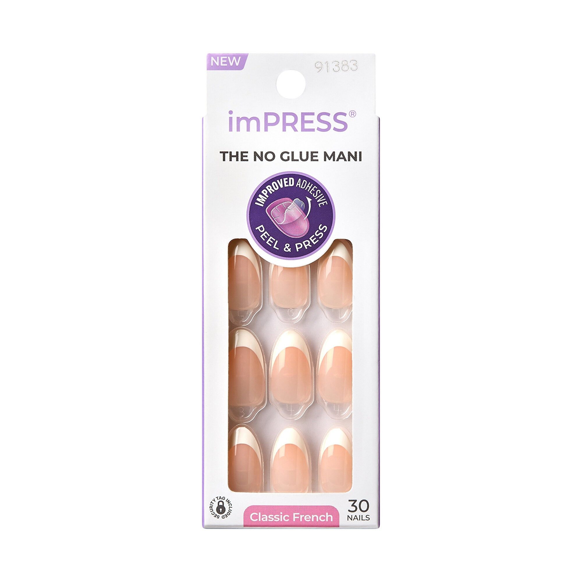 Kiss Kunstfingernägel Selbstklebende Nägel ImPRESS Nails - Everlasting 30 Stück