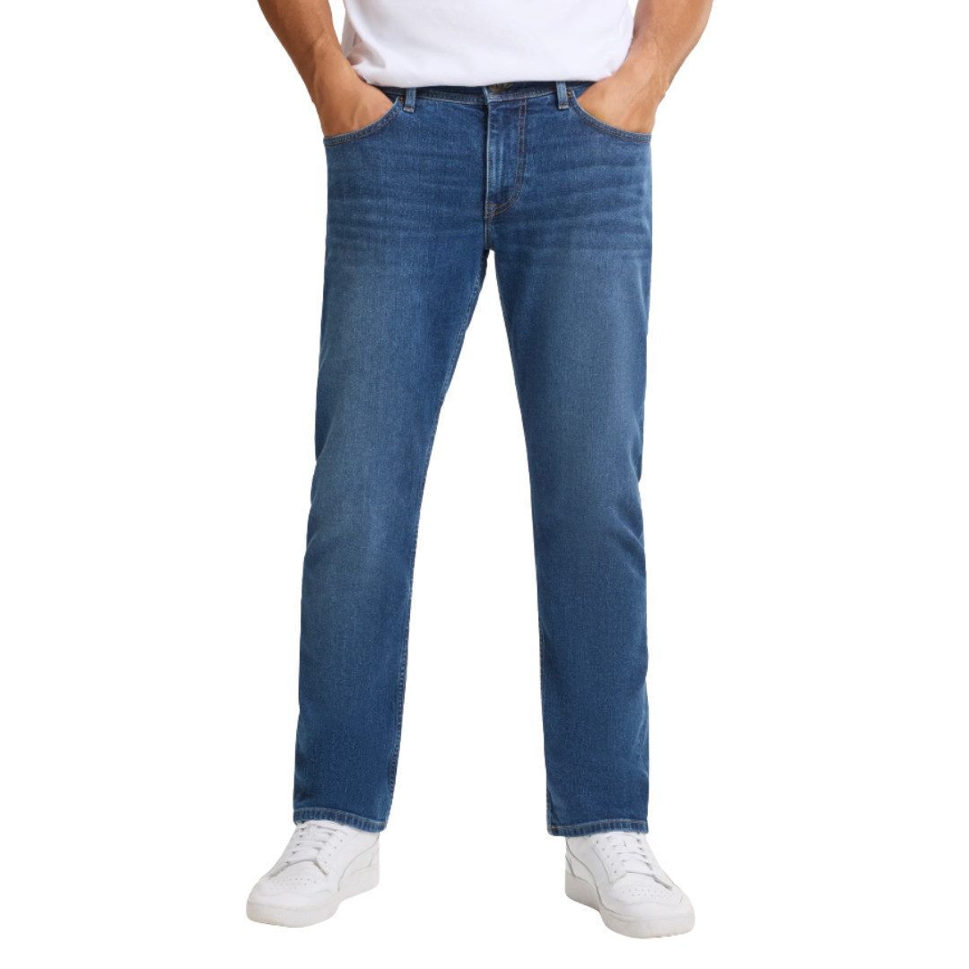 CROSS JEANS® Regular-fit-Jeans Dylan E195-160 Dark Blue 5-Pocket Style