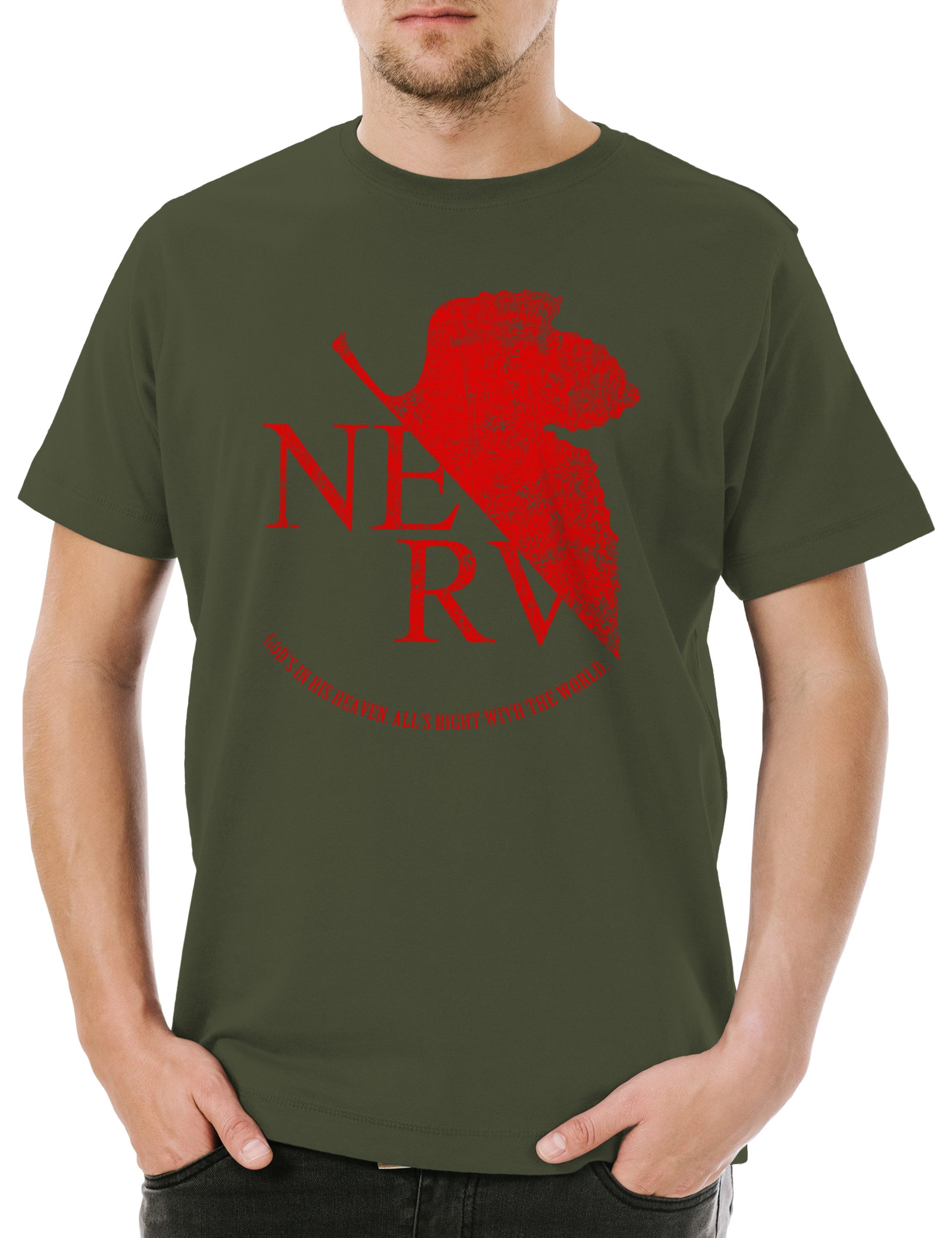 Urban Backwoods Print-Shirt Nerv Herren T-Shirt günstig online kaufen