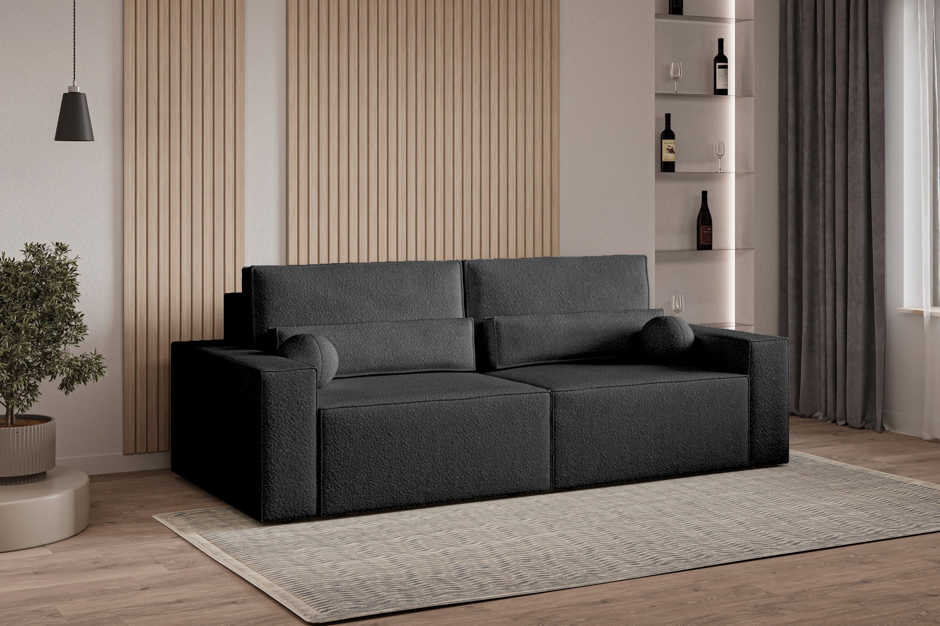 MOEBLO Sofa Denver mini aus Bouclé, günstig online kaufen