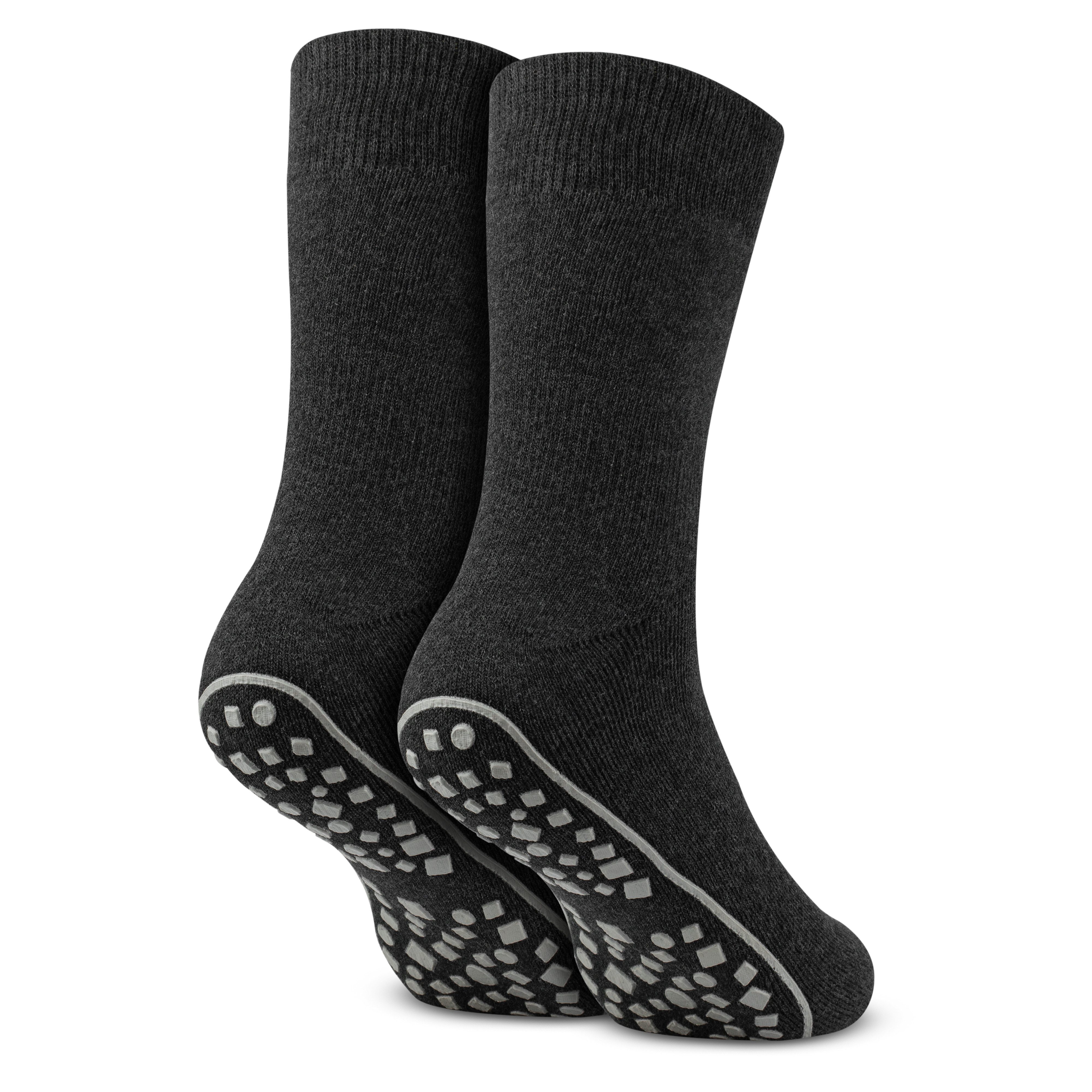 Bärenfuß Haussocken 3 Paar Herren Damen Premium ABS Socken - Extra Rutschfest dank Noppen