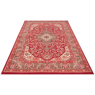Teppich Orientalischer Kurzflor Teppich Skazar Isfahan Orientrot, NOURISTAN, rechteckig, Höhe: 9 mm