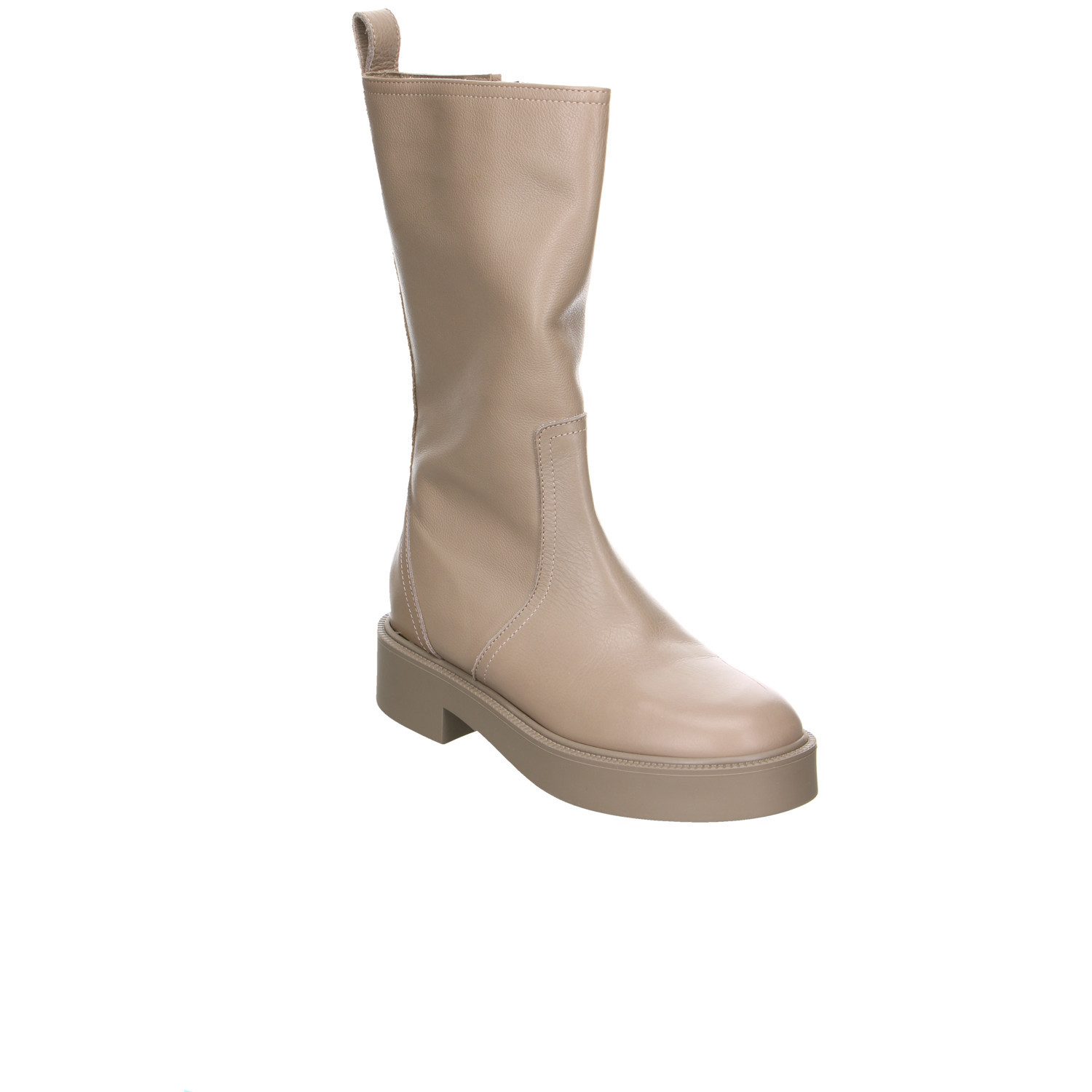 Copenhagen Studios Copenhagen Leder Schaftstiefel grau Stiefelette