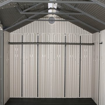 Lifetime Gerätehaus Texas, BxT: 381x244 cm, (Set), Kunststoff, inkl. Fußboden, Regale und Werkzeugtasche