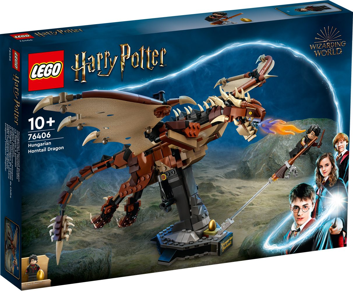 LEGO® LEGO® Harry Potter: 76406 - Ungarischer Hornschwanz - EOL 2023 Konstruktionsspielsteine, (Set)