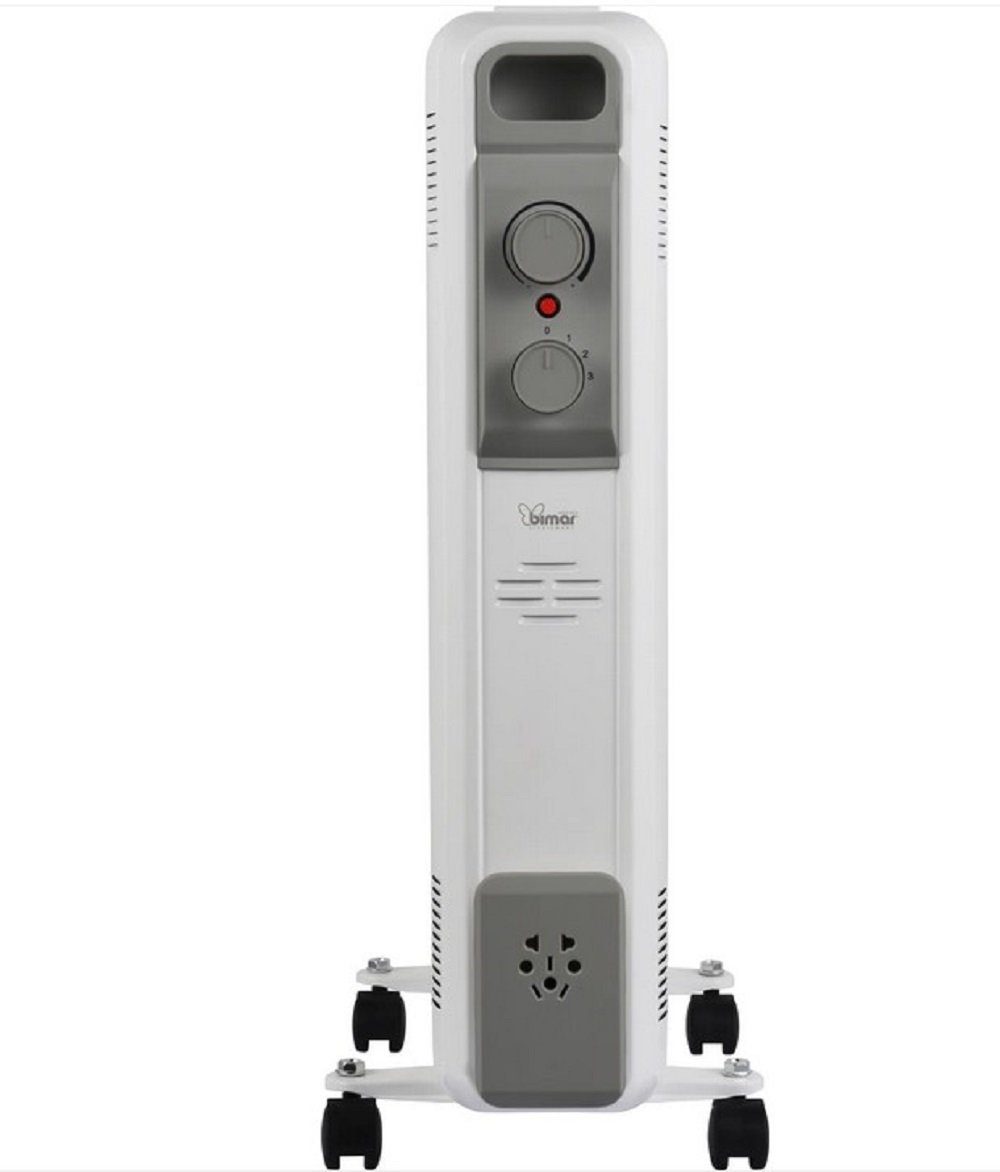 bimar Ölradiator S829 mit 9 Rippen, Thermostat und einer Leistung von 2000W