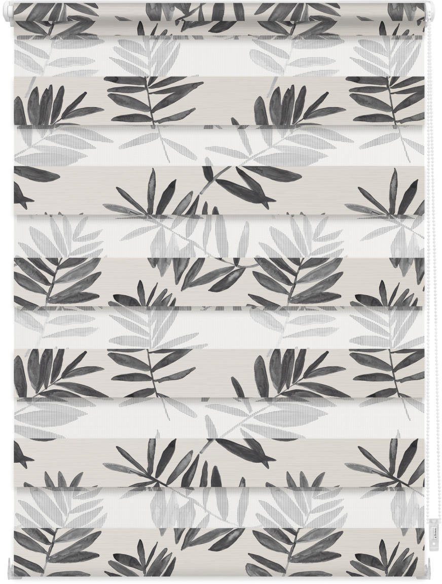 Doppelrollo Duo Rollo Klemmfix, ohne Bohren, blickdicht, LICHTBLICK ORIGINAL, halbtransparent, freihängend, Klemmfix