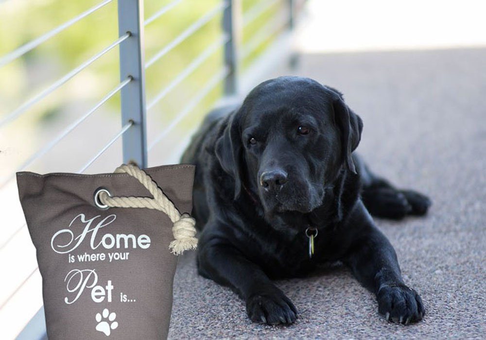 LB H&F Lilienburg Türstopper LB H&F Lilienburg Türstopper schwer Stoff Sack Vintage (Home Tiere Hund Katze PET Stofftürstopper modern Sack Tier Textil Türhalter Türaufhalter Fensterstopper Deko Wohnzimmer grau), Bodentürstopper Stoff Tierbesitzer Türsack Wand Boden Design PET