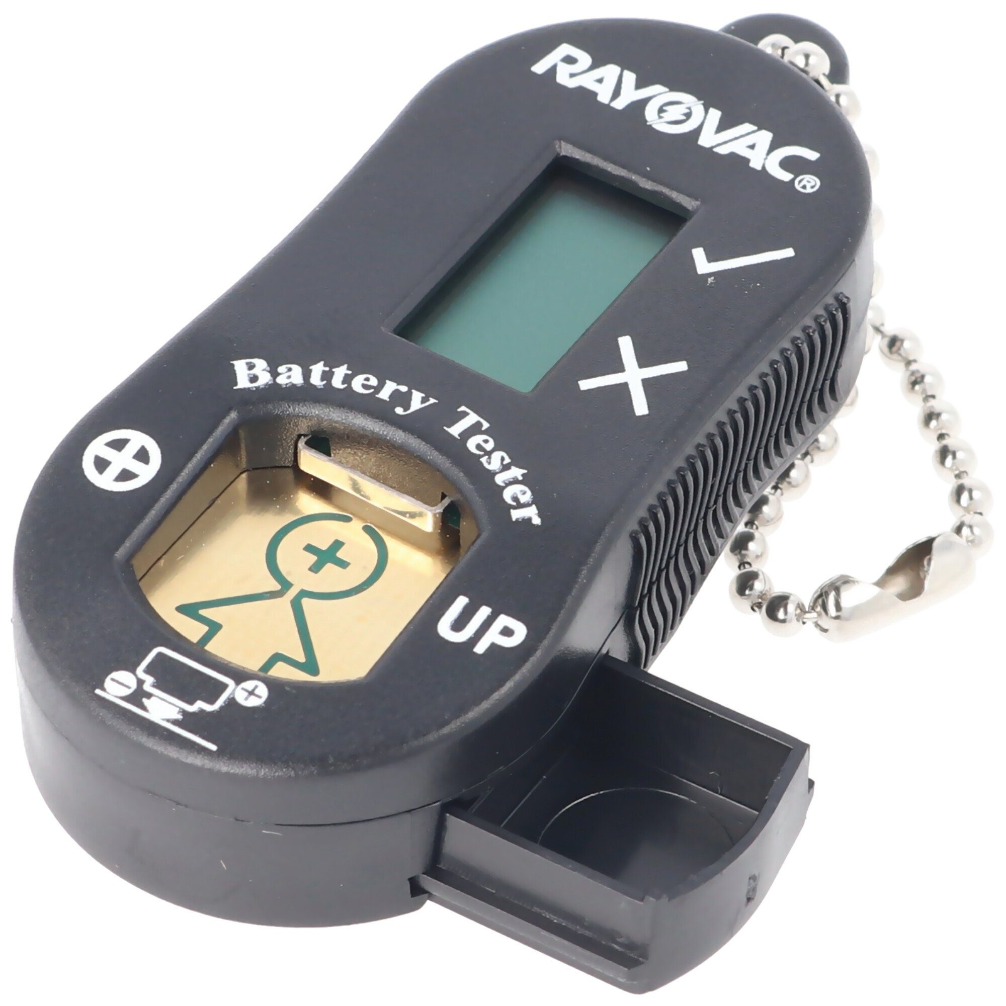 RAYOVAC Batterietester für Hörgerätebatterien mit Batterieaufbewahrungsbox, p Batterie