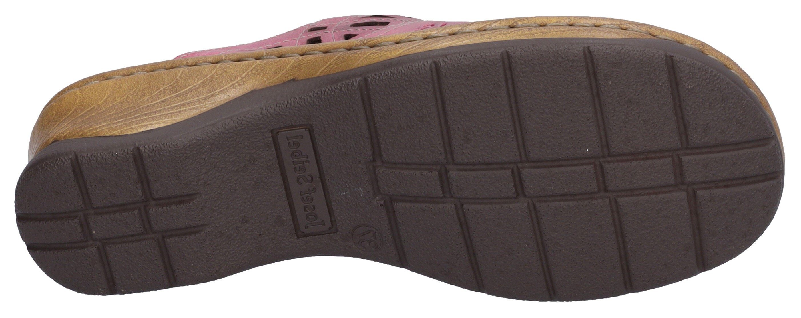 mit Catalonia feinem Lochmuster Josef Seibel pink Clog