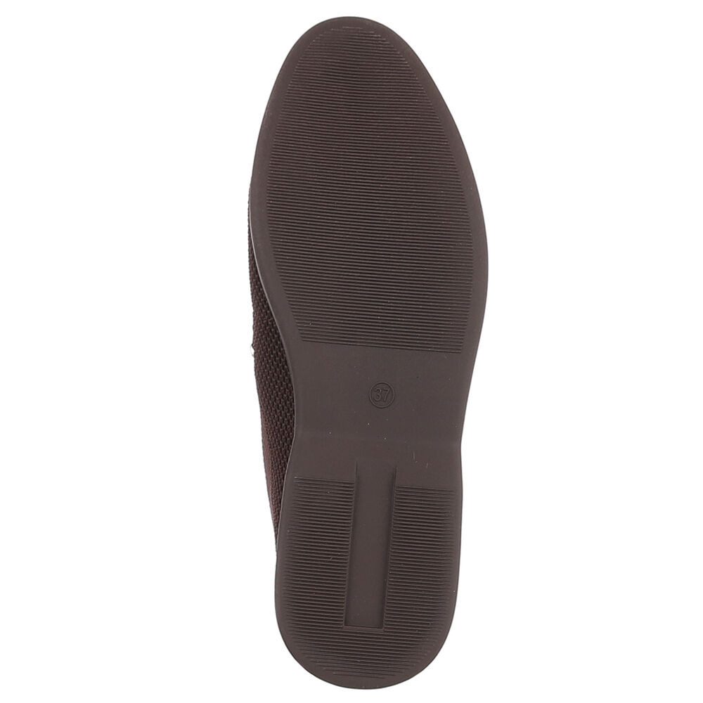 Ital-Design Atmungsaktive Loafers für Damen mit eleganter Schnalle Slipper (91116824) Blockabsatz Mokassins in Braun