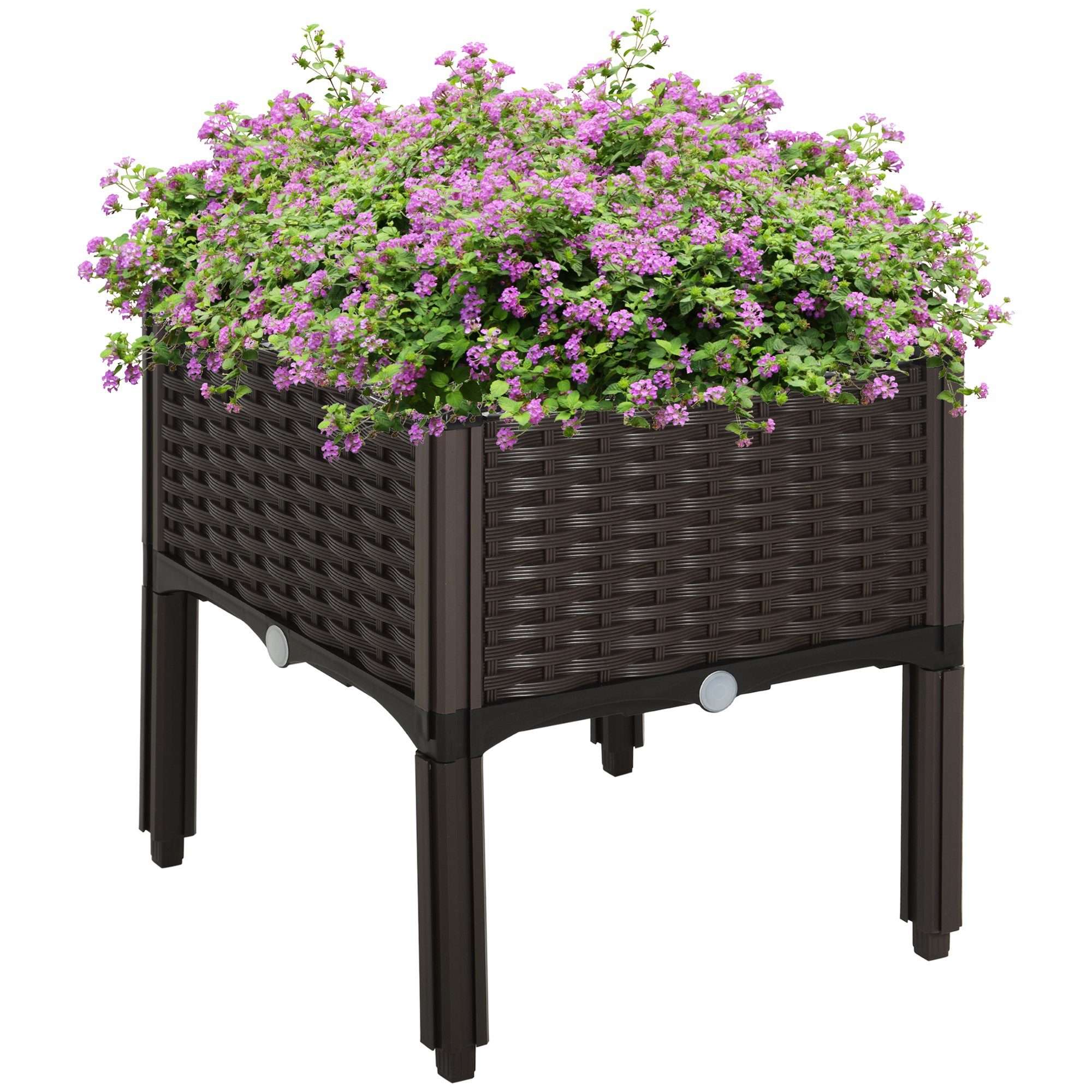 Outsunny Hochbeet Pflanzkasten mit Abflusslöchern (Blumenständer, günstig online kaufen
