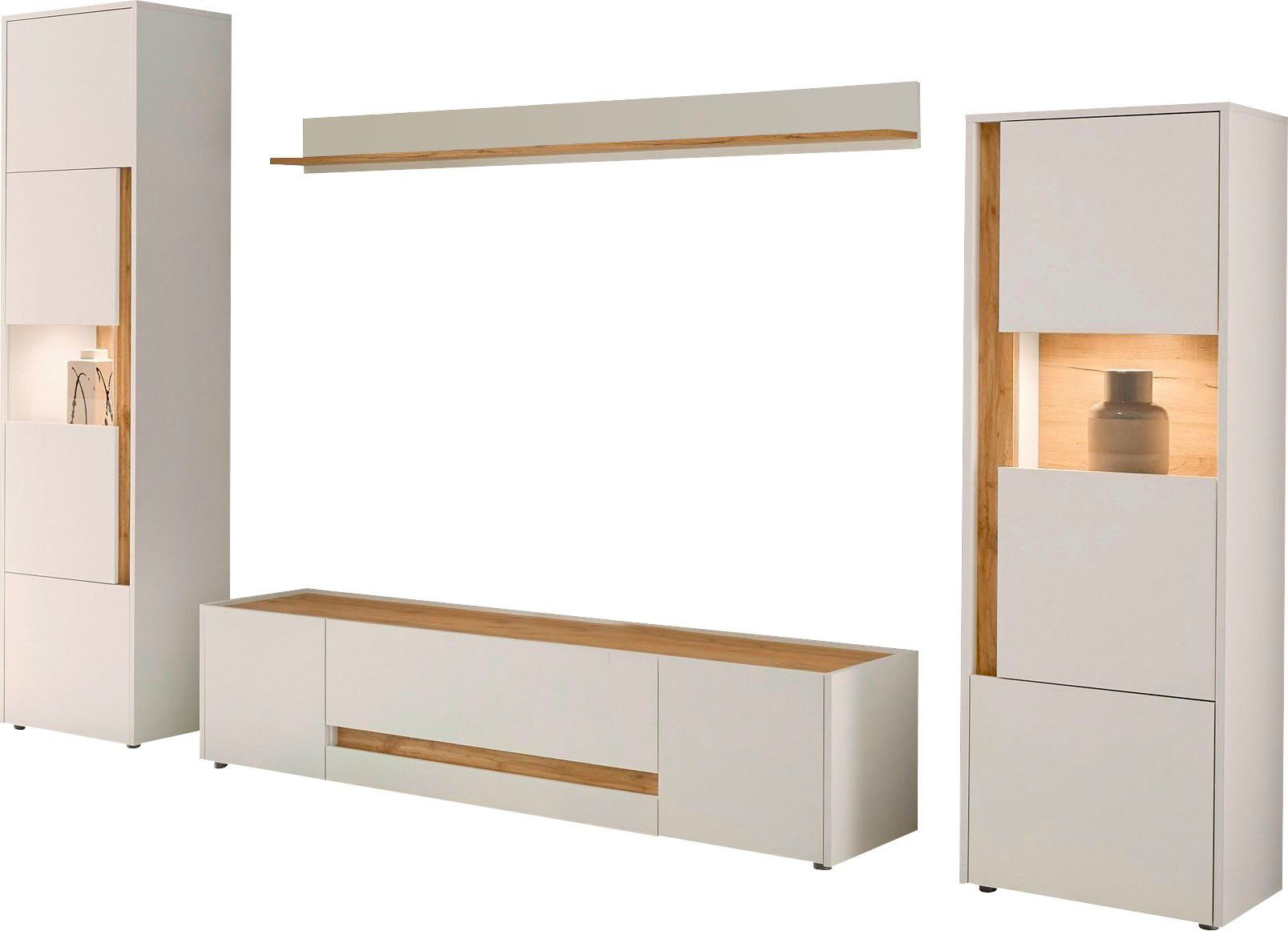 INOSIGN Wohnwand City/Giron, moderne Anbauwand, Komplettset in vielen Farbe günstig online kaufen