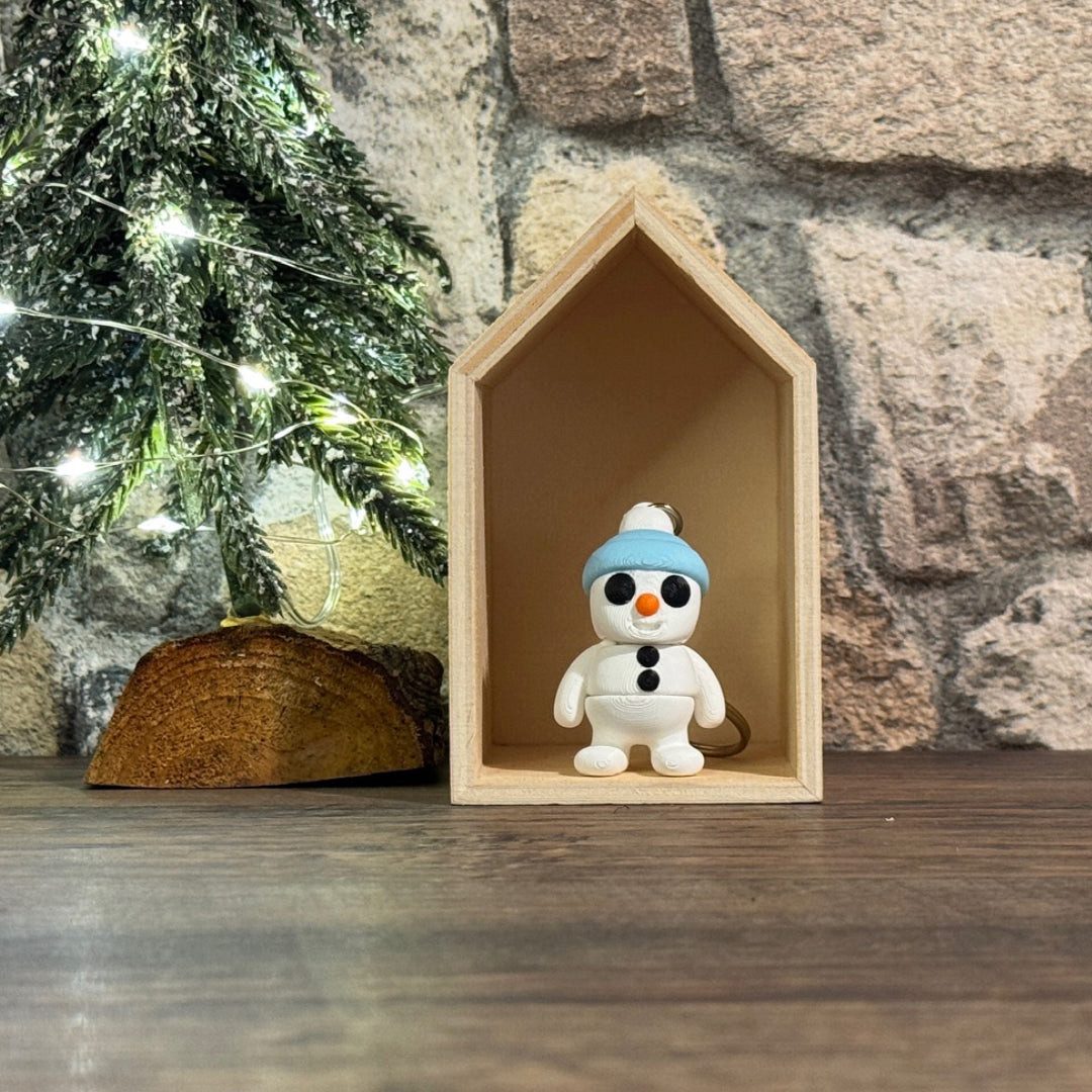 Schlüsselanhänger Mini Schneemann
