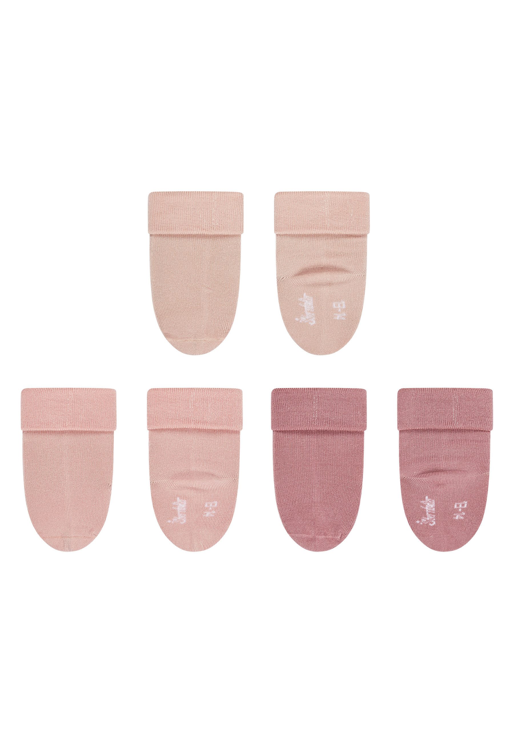 Sterntaler® Basicsocken Baby Socken 3er-Pack uni (3-Paar, 3er-Pack) Baby-Socken 3er-Pack, Umschlag, Bambus-Viskose, weich & hautfreundlich