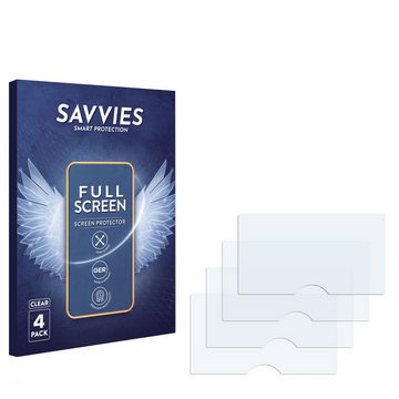 Savvies Full-Cover Schutzfolie für Ninja Foodi 14-in-1 Multikocher, Displayschutzfolie, 4 Stück, 3D Curved klar