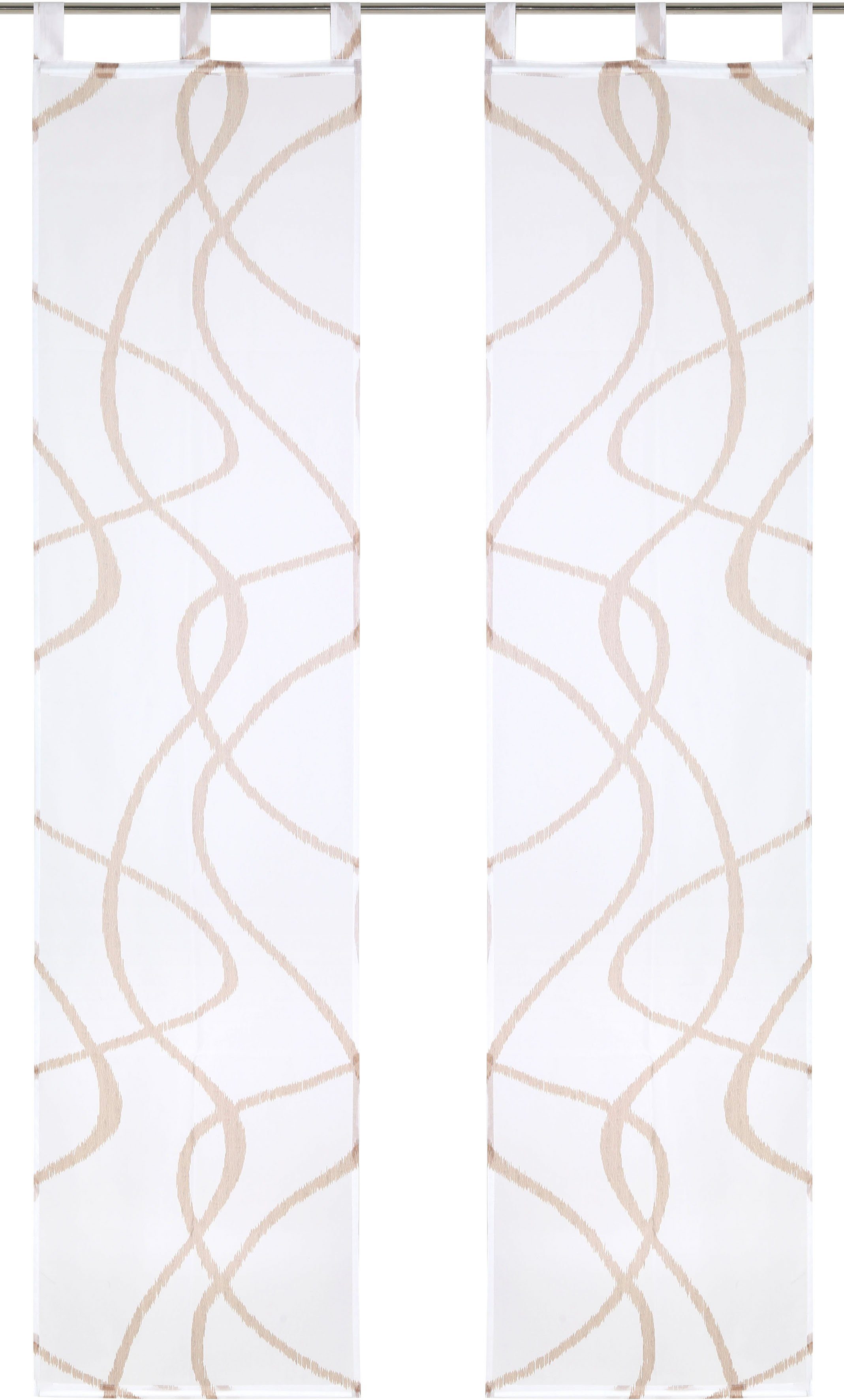 my home Schiebegardine Bene (2 St), Schlaufen, transparent, Polyester, Inkl günstig online kaufen