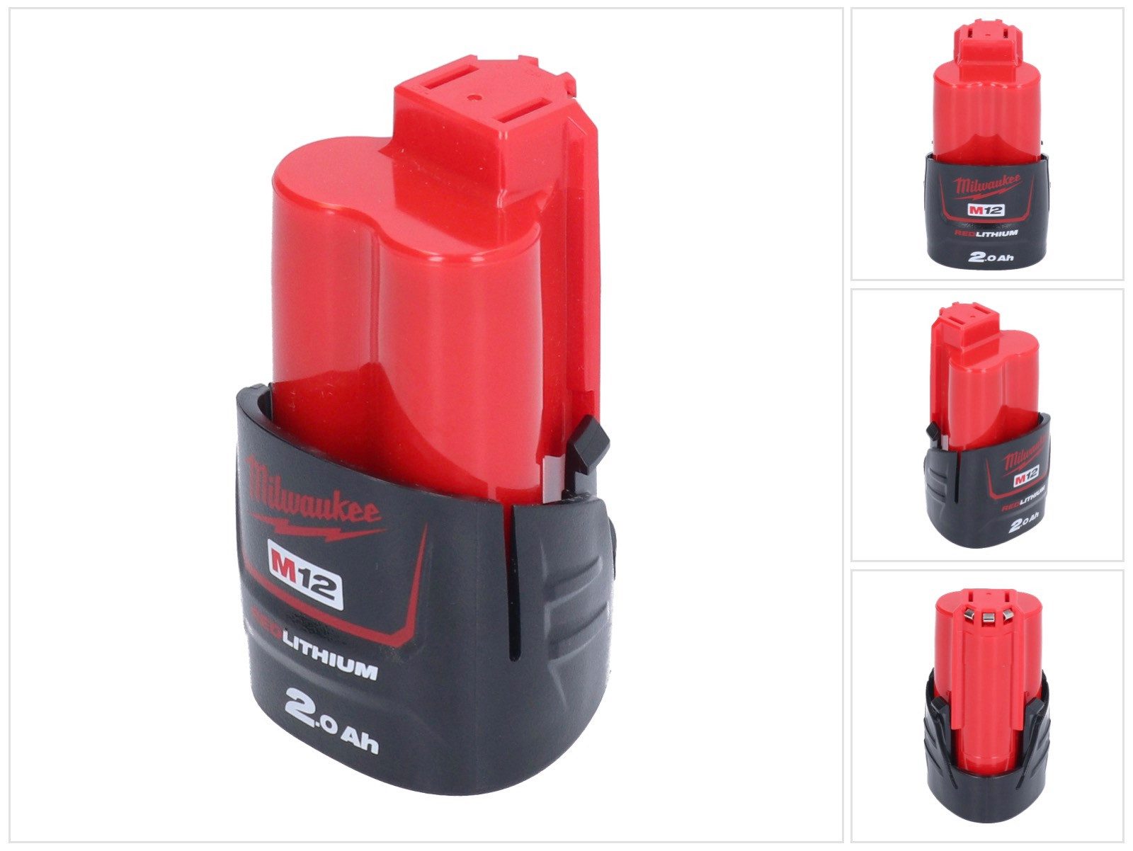 Milwaukee M12 B2 12 V - 2,0 Ah / 2000 mAh Li-Ion Akku Akkupacks