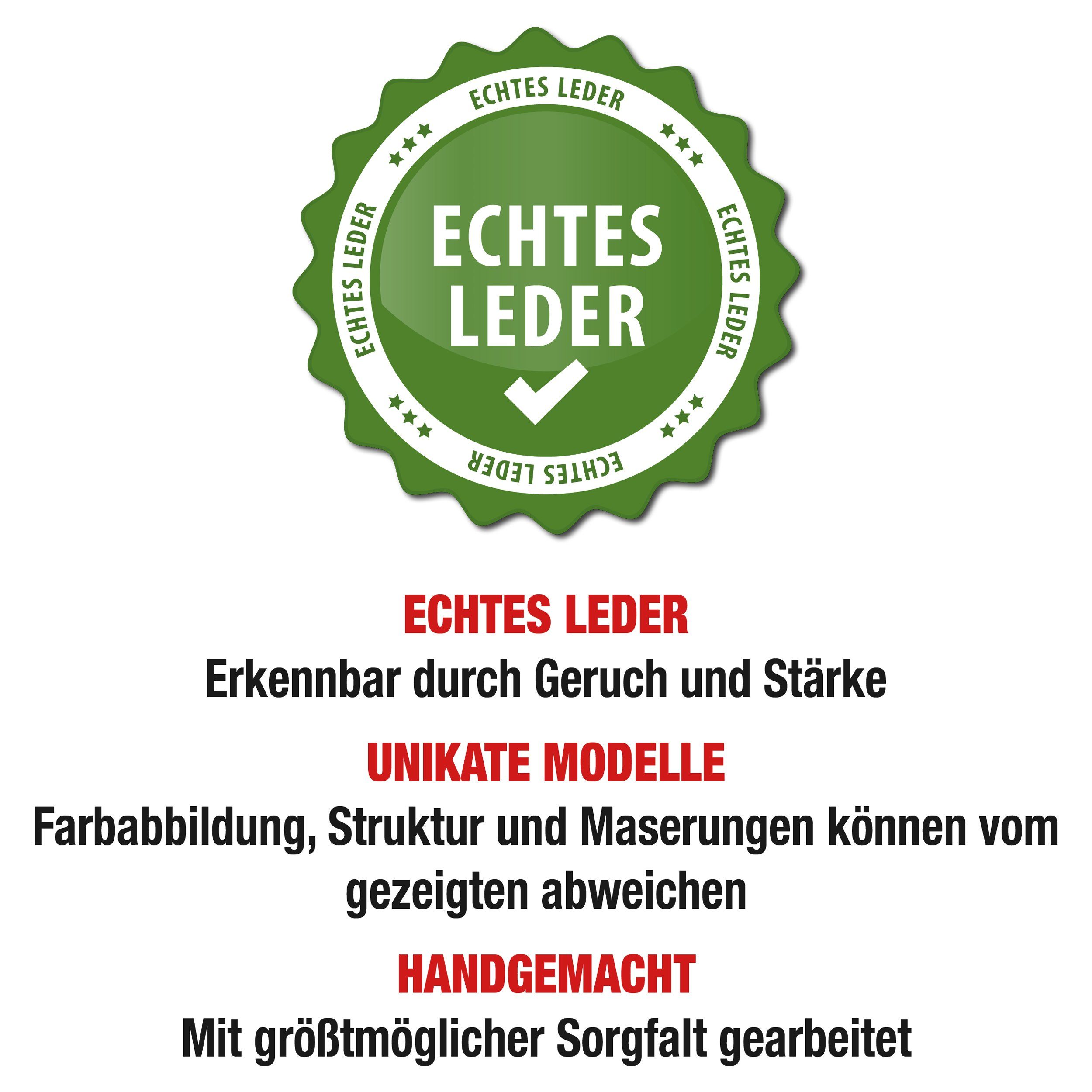 dennoch COLOGNEBELT GERMANY Schlicht E19-SL modern Ledergürtel IN MADE Dornschließe, mit Grau