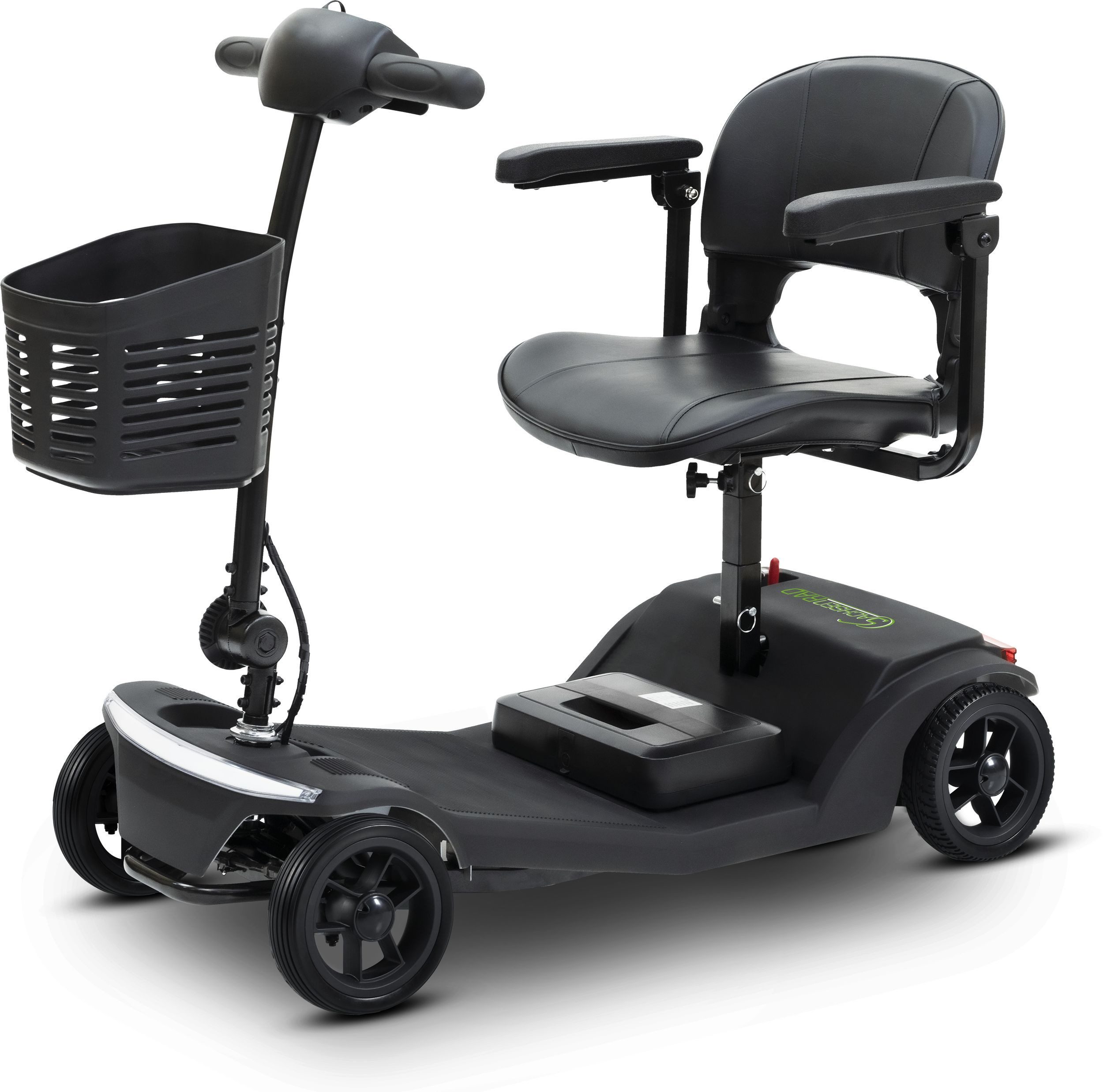 SachsenRad Elektromobil Seniorenmobil 4-Rad, faltbar, 136 kg Tragkraft, LED, Korb