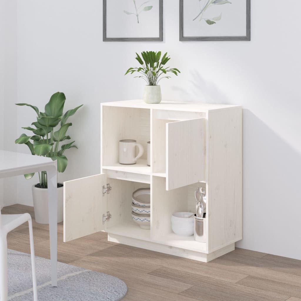 vidaXL Sideboard Sideboard Weiß 74x35x80 cm günstig online kaufen